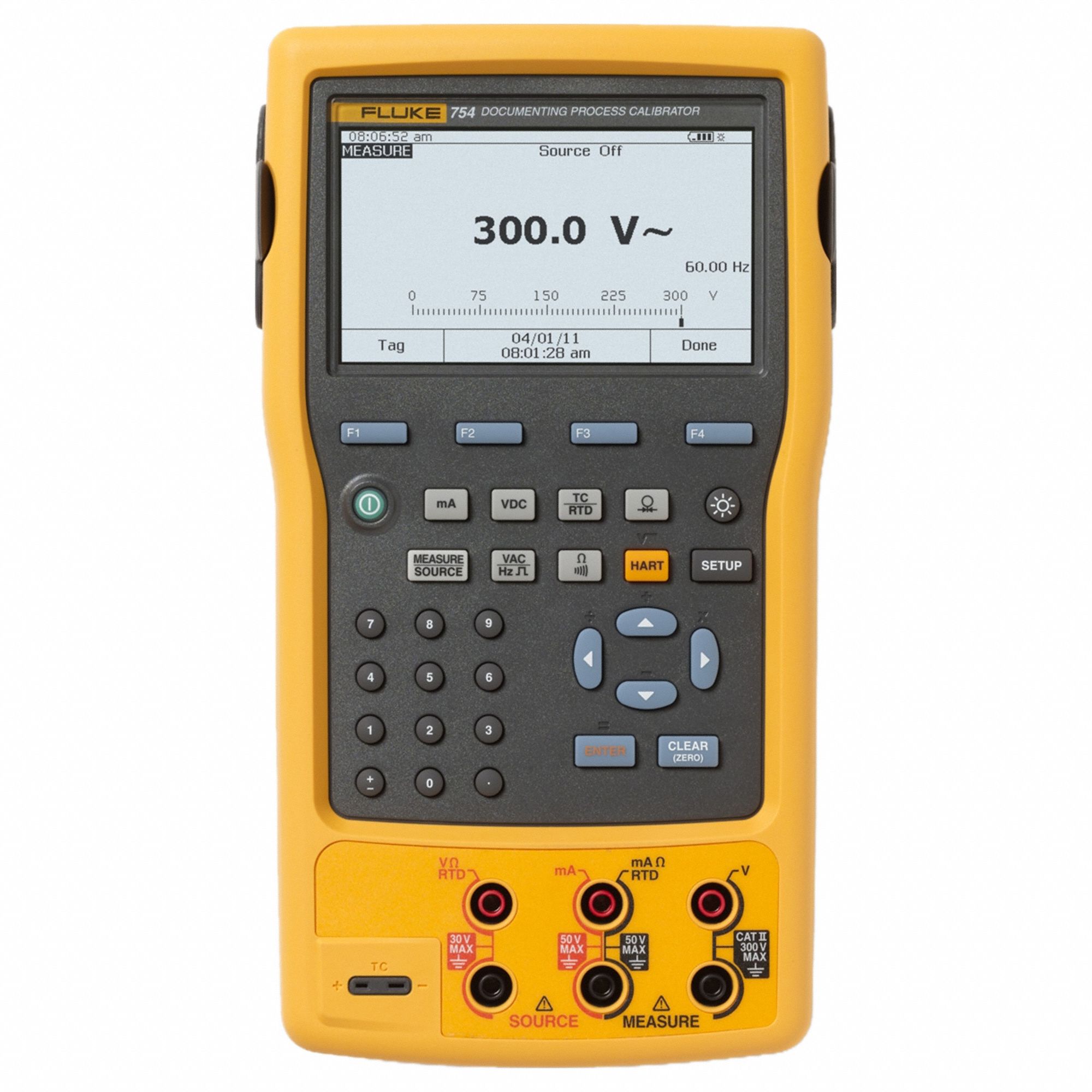 Multifunction Calibrator: Documenting Process, FLUKE-754/FPC, HART, 0 mA – 22 mA, 1 V – 15 V