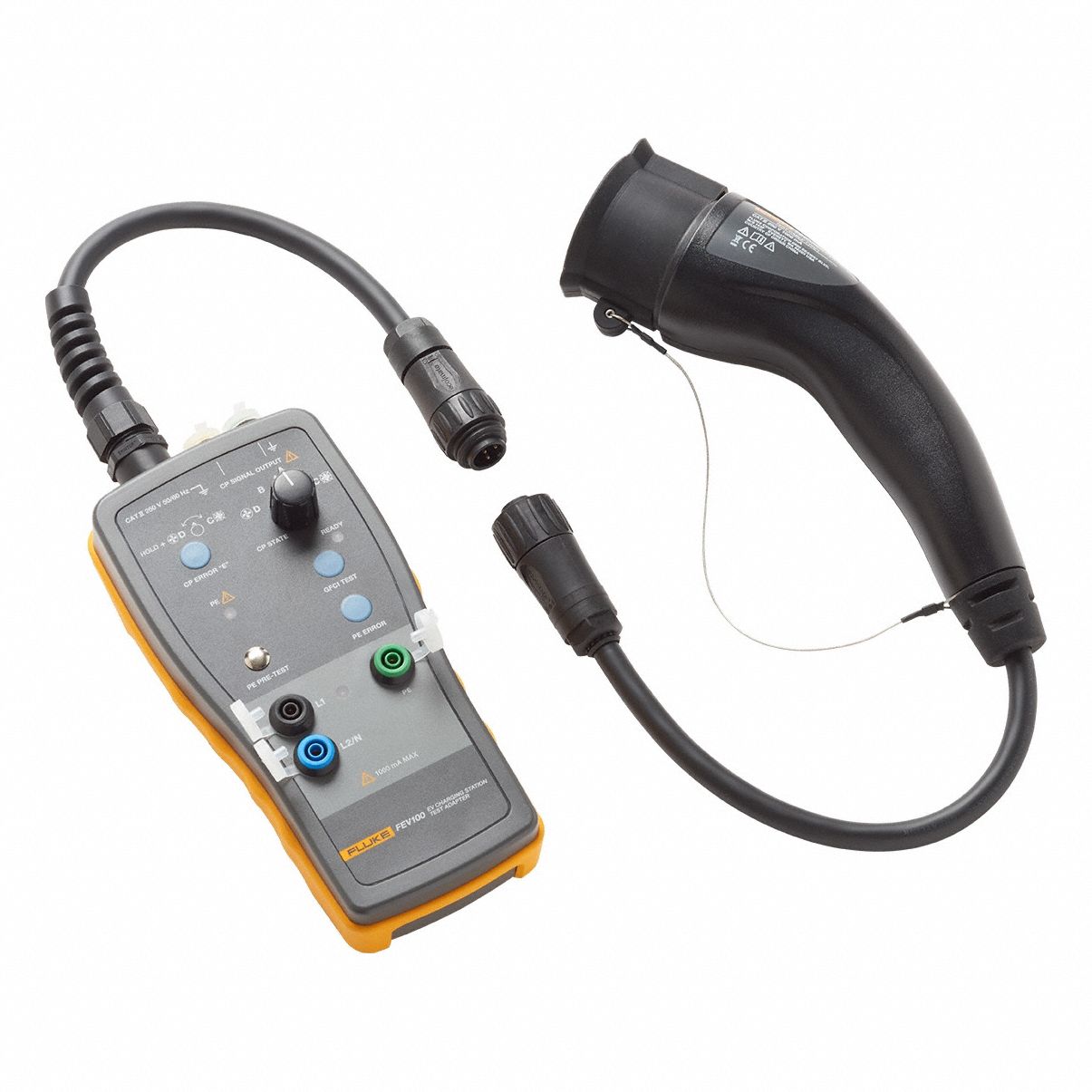 TEST ADAPTER, ELECTRIC VEHICLE CHARGING STATION TESTER, LED, NO CONNECTIVITY, 9V