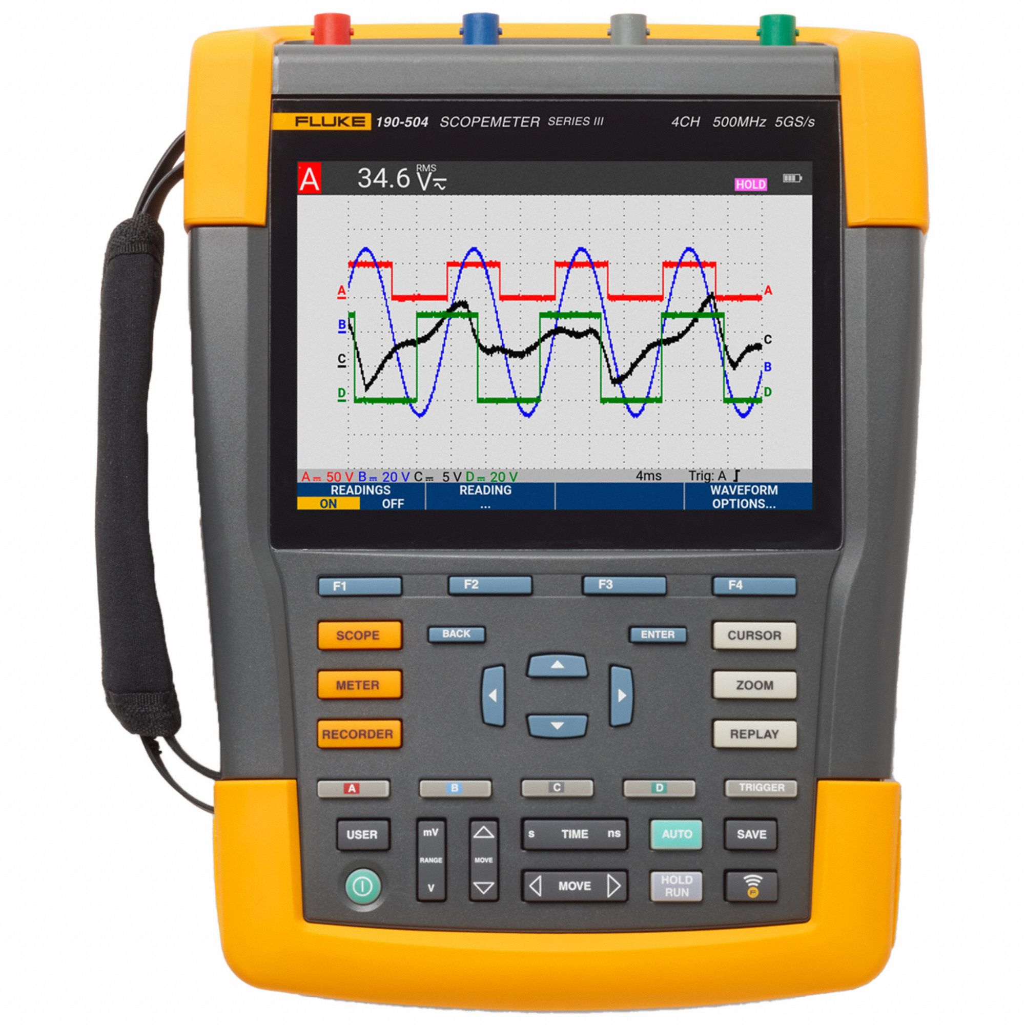 HANDHELD OSCILLOSCOPE,500 MHZ BANDWIDTH