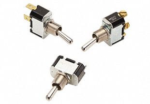 Toggle Switch: 2 Position, 2 Connections, SPST, Quick Connect Tab Connection