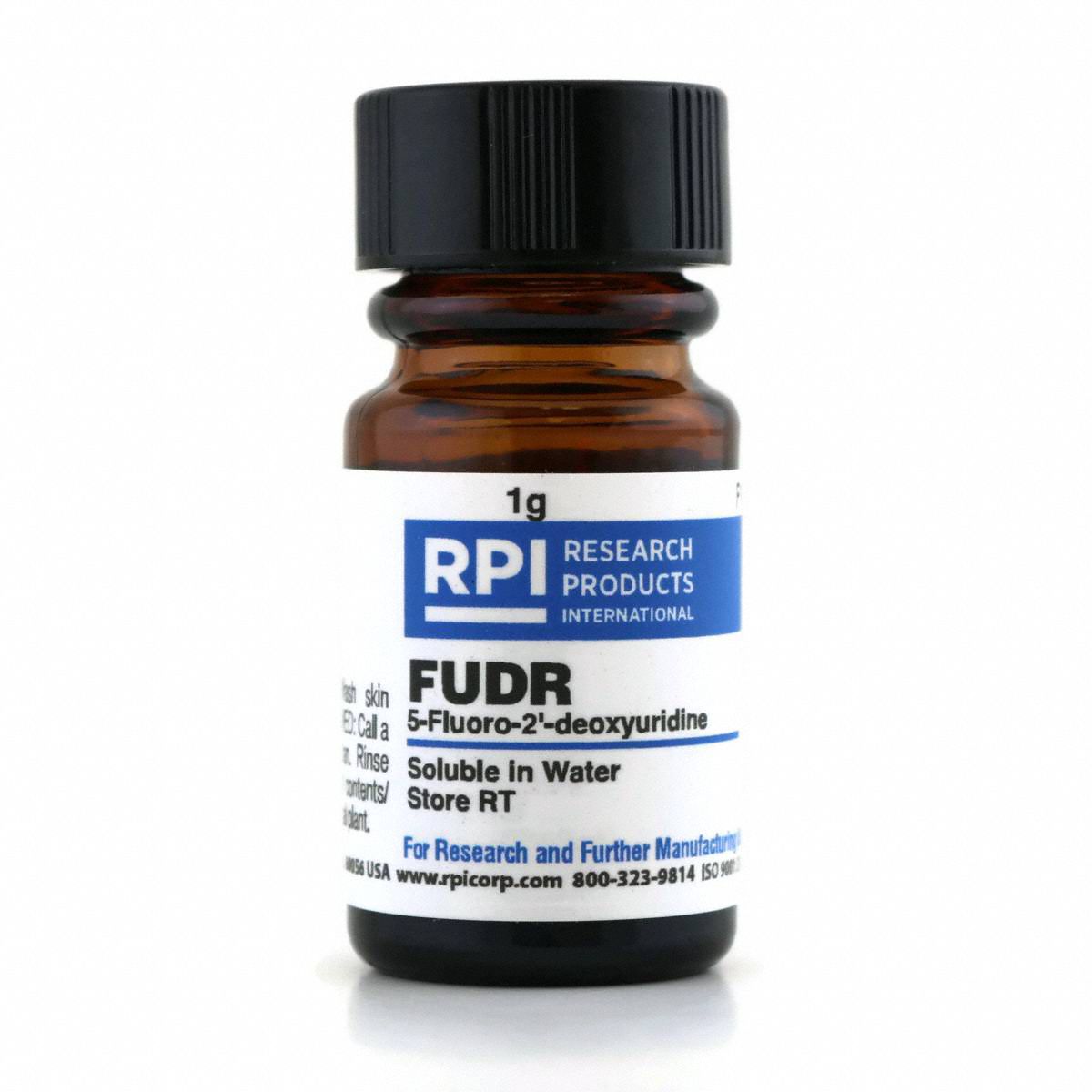 FUDR (5-Fluoro-2-Deoxyuridine): Lab, 1 g, 50-91-9, Powder, Plastic, 18 mo Shelf Life, 1