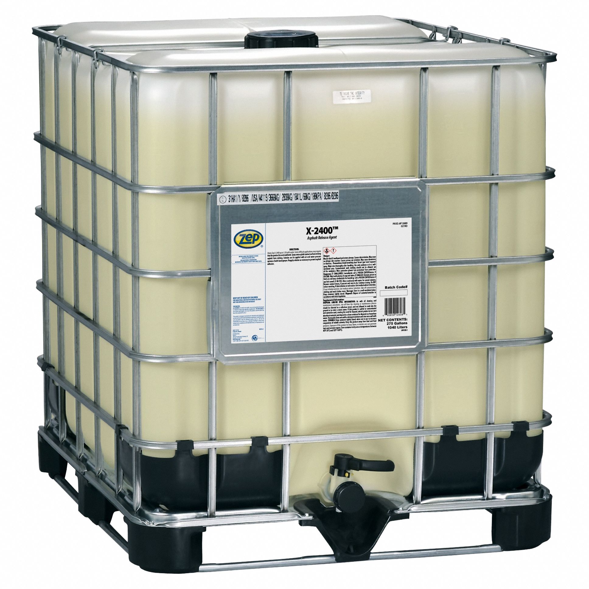 Vehicle Wash Tote Yellow 275 gal Liquid