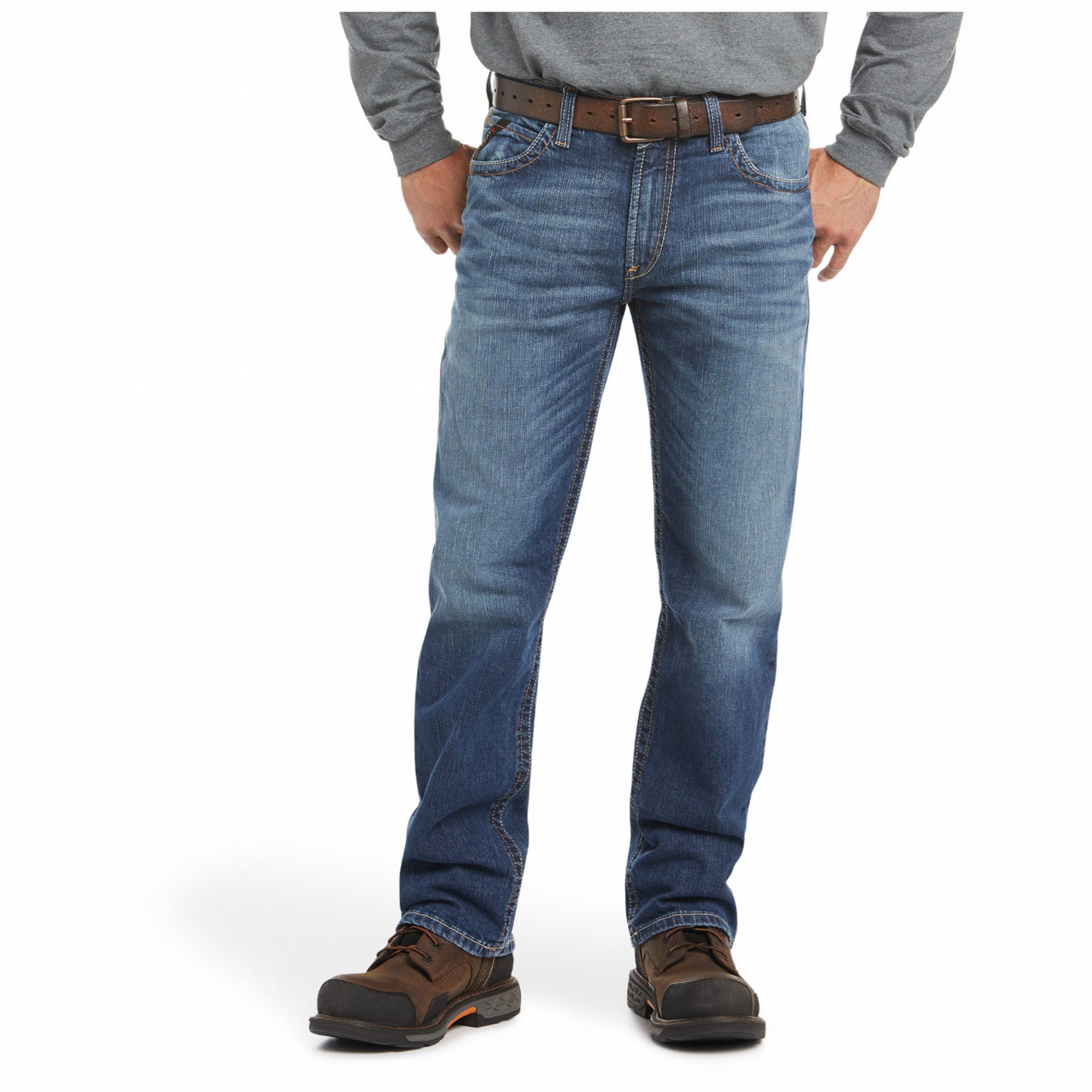 ARIAT, 20 cal/sq cm ATPV, Men's, FR M4 RELAXED BASIC STRETCH BOOT CUT ...