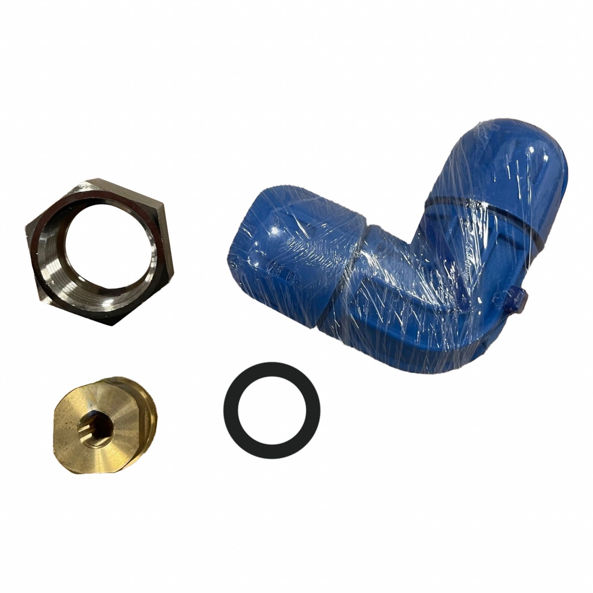 Compression Fitting Elbow: 1 in Pipe x 1/4 in Pipe Size, FNPT