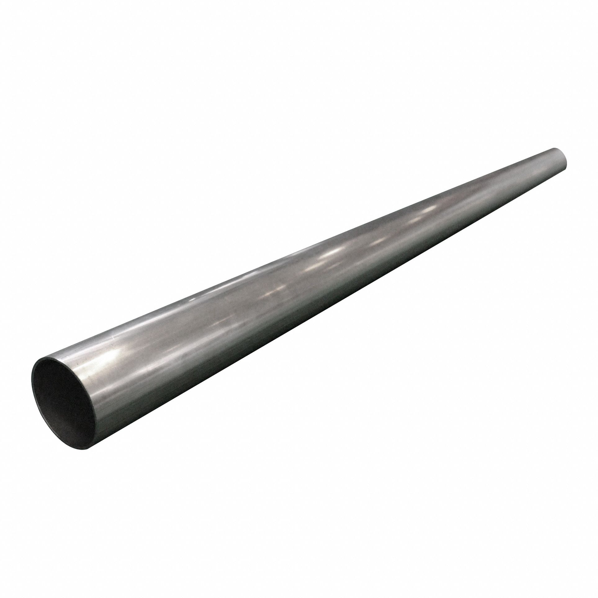 Pipe: 304/304L Stainless Steel, 2 1/2 in Nominal Pipe Size, 10 ft Overall Lg, Unthreaded, Welded