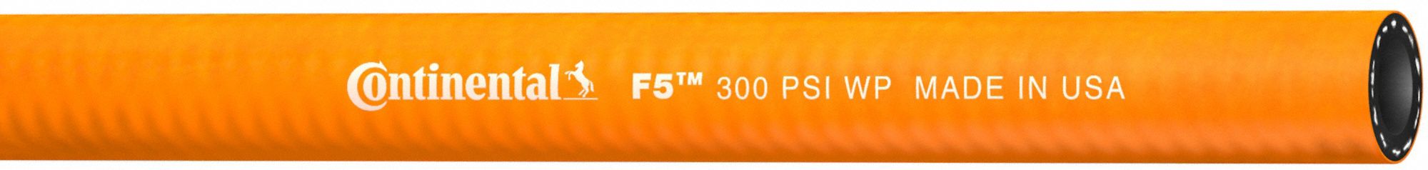 CONTINENTAL Bulk Air and Multipurpose Hose: 3/8 in Hose Inside Dia., Orange, 25 ft Hose Lg (MPN F5Z03830-25). Key specifications — Hose Color: Orange; Brand: CONTINENTAL.