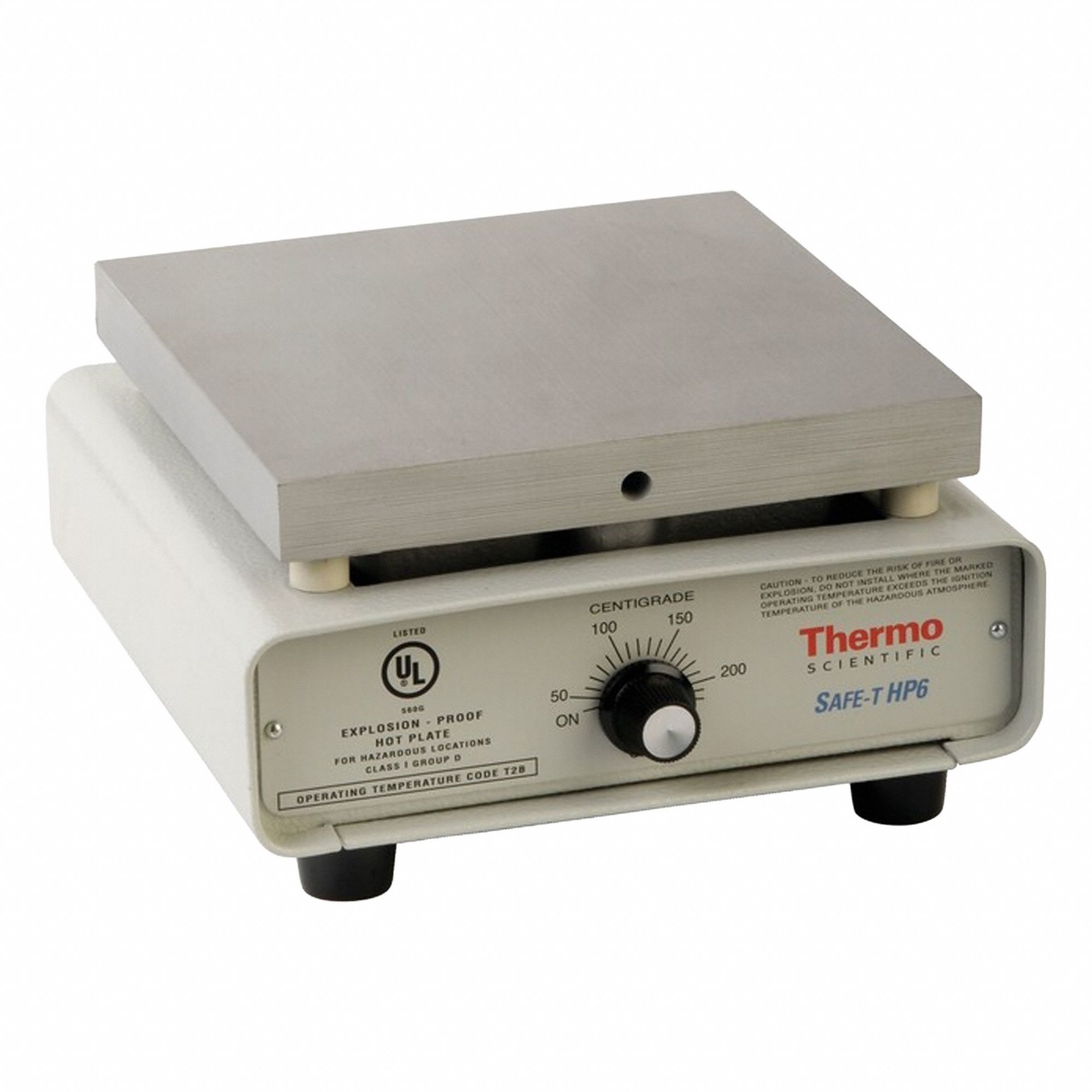 Hot Plate: 6 1/8 in Plate Wd, 6 1/8 in Plate Lg, Rectangular, Hot Plate, Aluminum