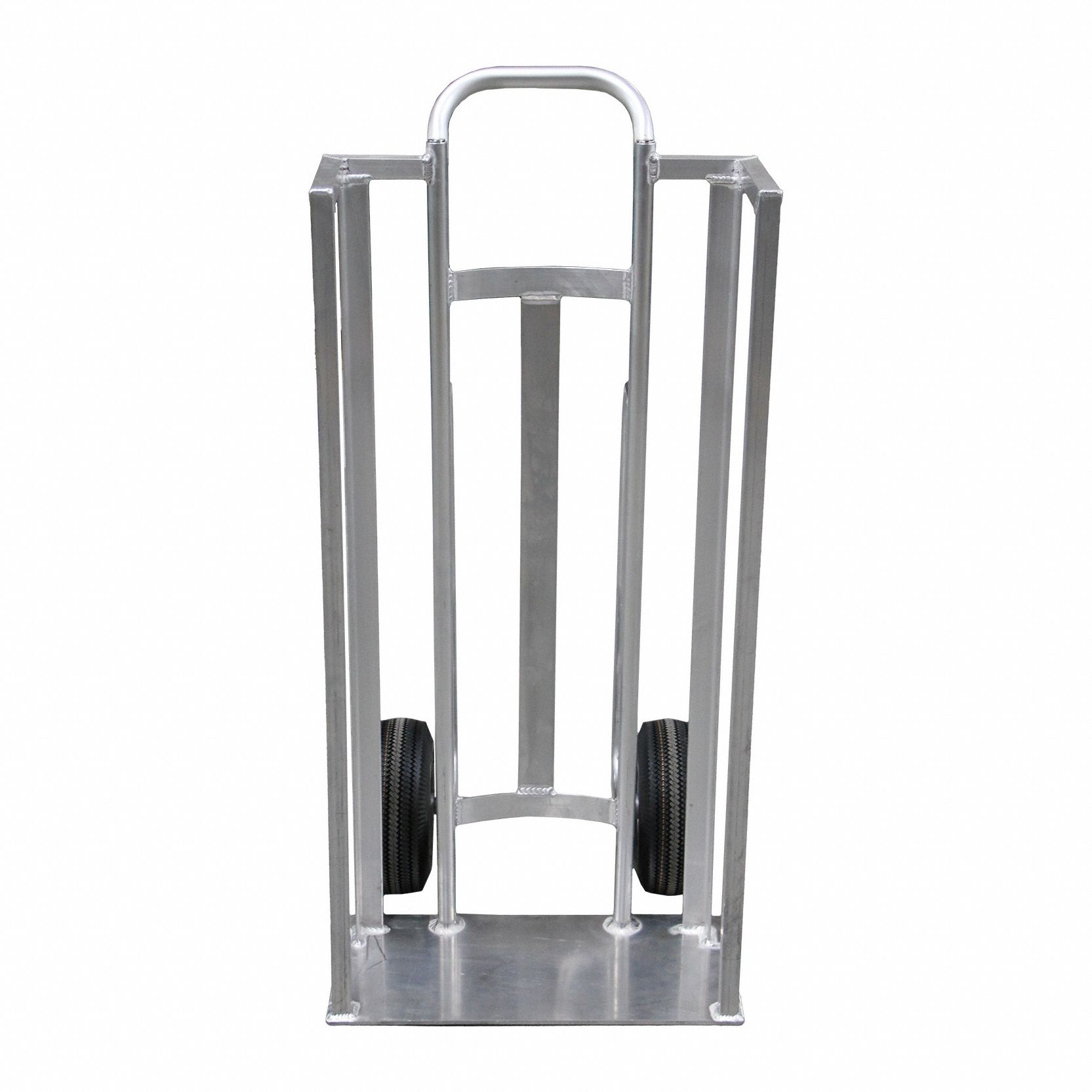 Beverage Delivery Hand Truck: 600 lb, Flow-Back Handle, Aluminum, Pneumatic