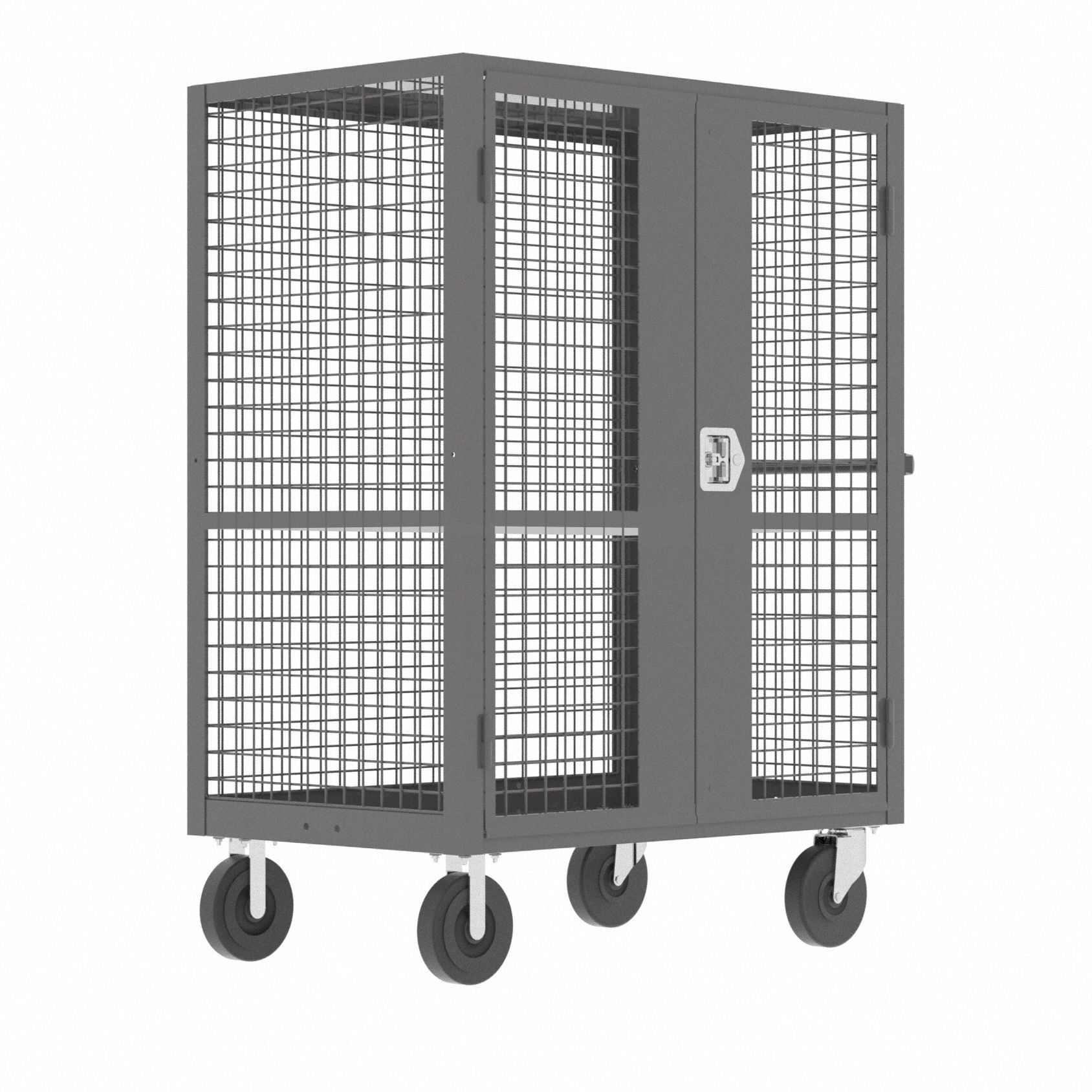 VALLEY CRAFT, 2,000 lb, 48 in L x 30 in W Self, Security Cart - 408AK3 ...