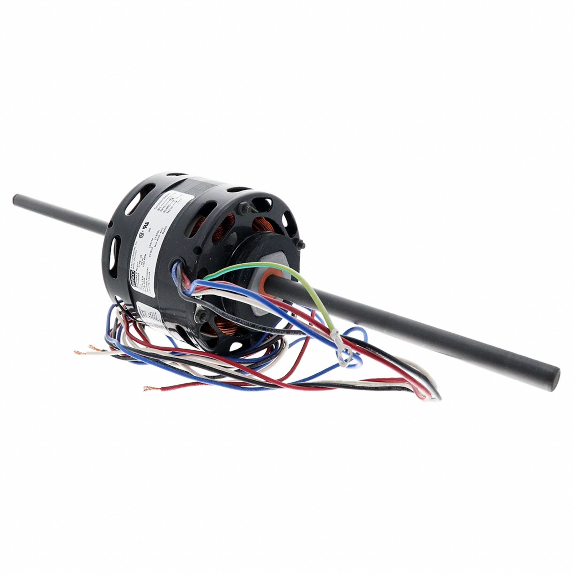 HVAC Motor, 44 Frame, 1/2 in Shaft Dia.