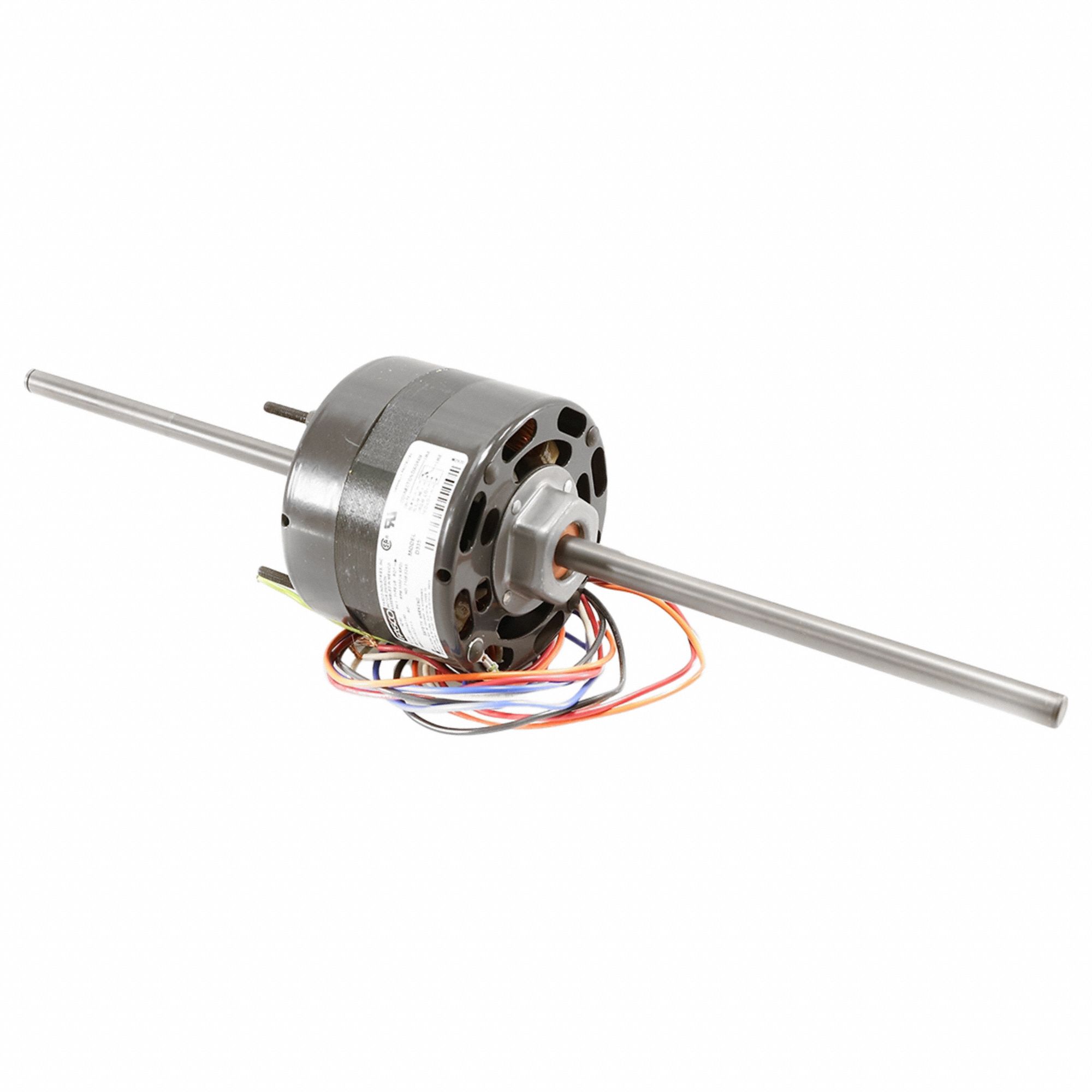 HVAC Motor, 44 Frame, 1/2 in Shaft Dia.