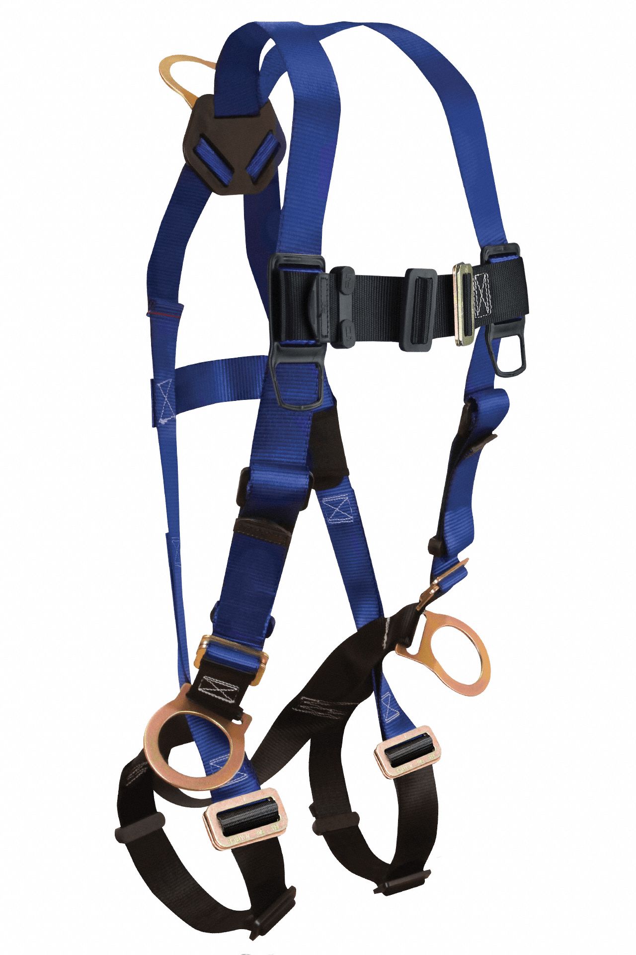 FULL BODY HARNESS, XL, BLUE, MATING, STEEL, 130 TO 310 LBS