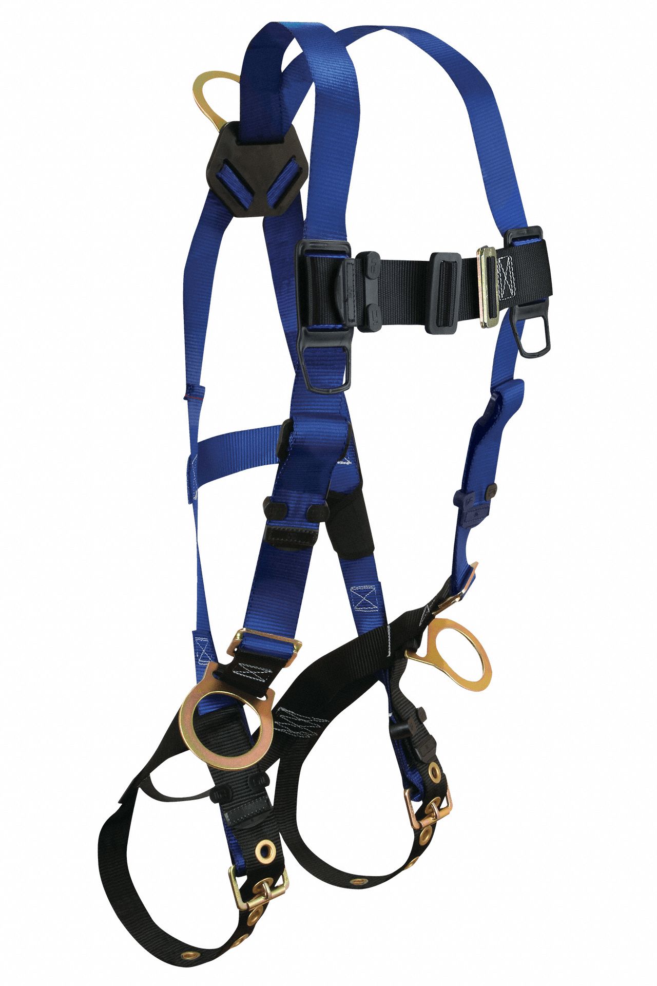 FULL BODY HARNESS, XXL, BLUE, MATING, TONGUE-BUCKLE, STEEL