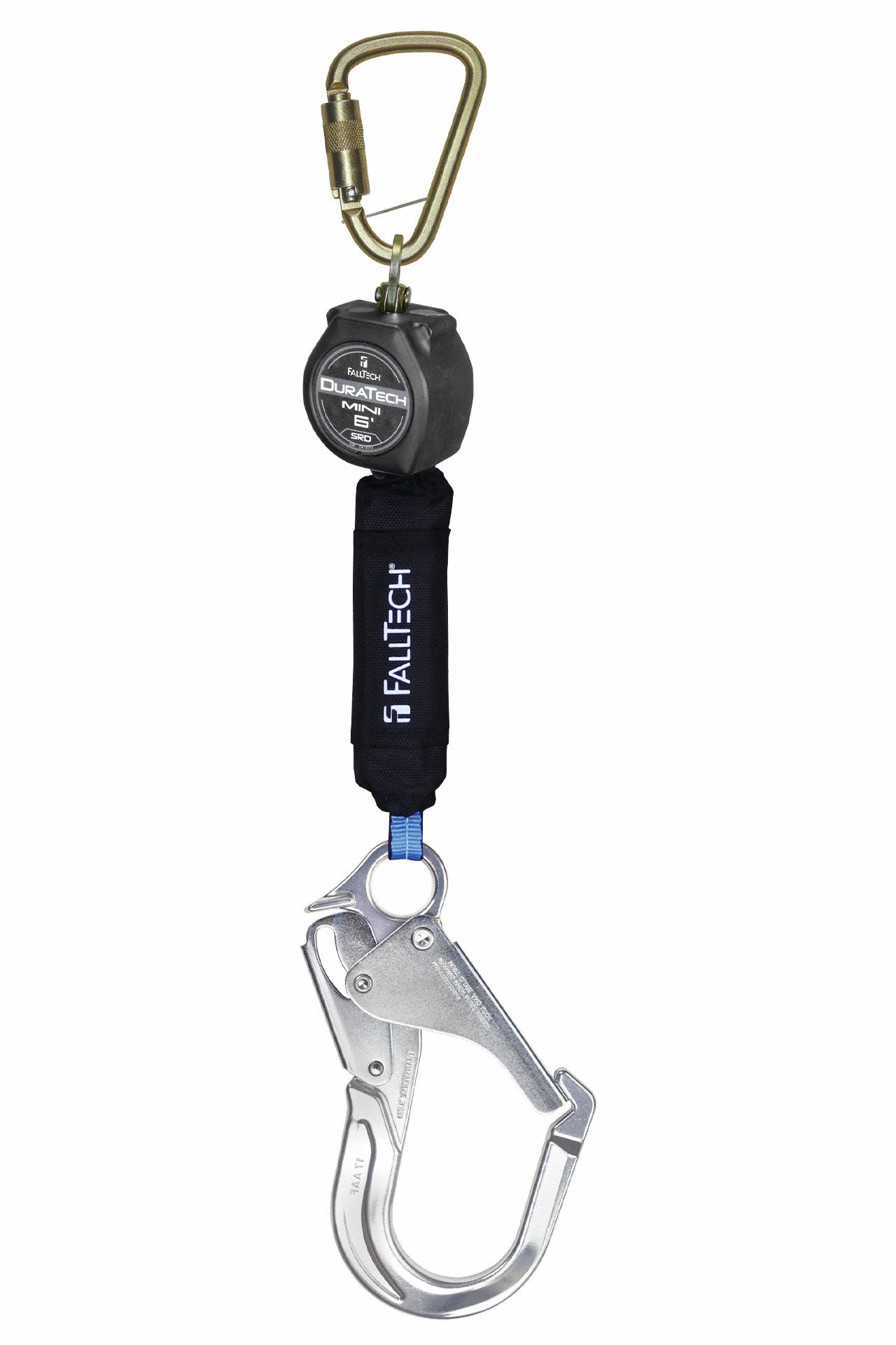 FALLTECH SELF-RETRACTING LIFELINE, BLACK, 310 LBS, ALUMINUM REBAR HOOK ...