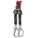 SELF-RETRACTING LIFELINE W/STEEL REBAR HOOK, BLACK, 310 LBS, DYNEEMA WEBBING