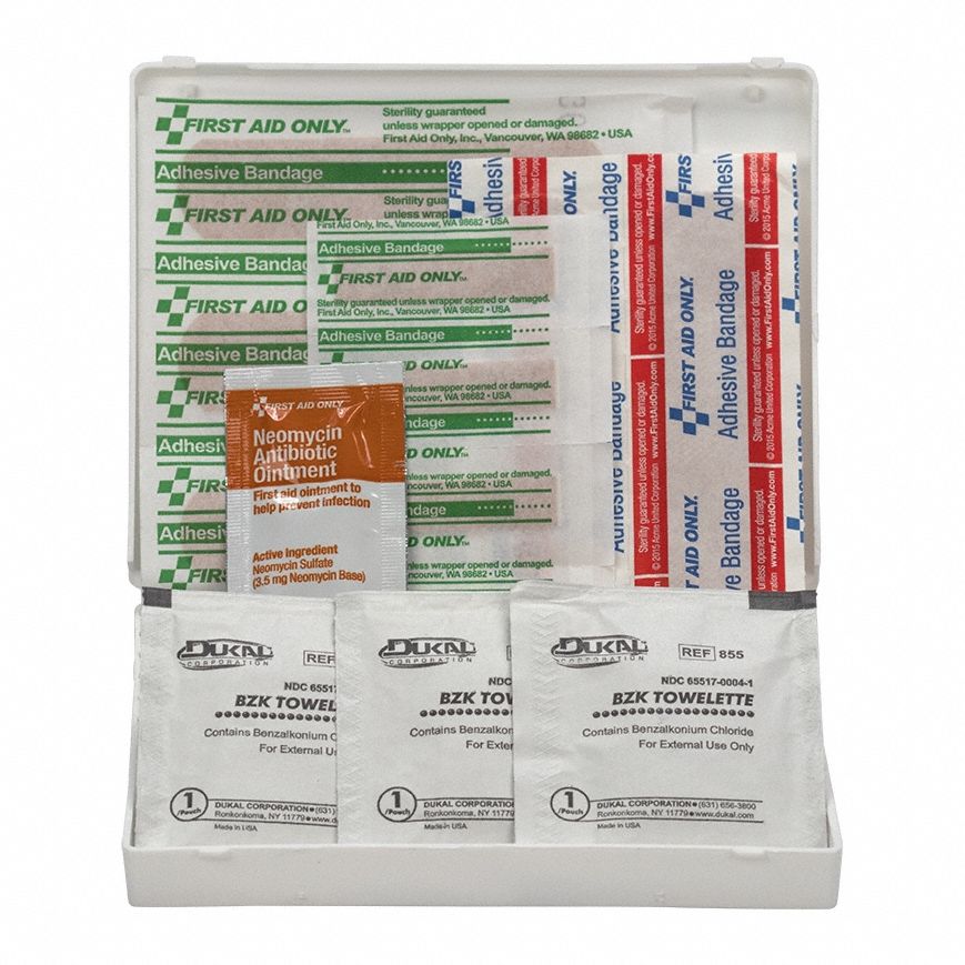 First Aid Kit w/House, 16pcs, 3.75x1/2", BL