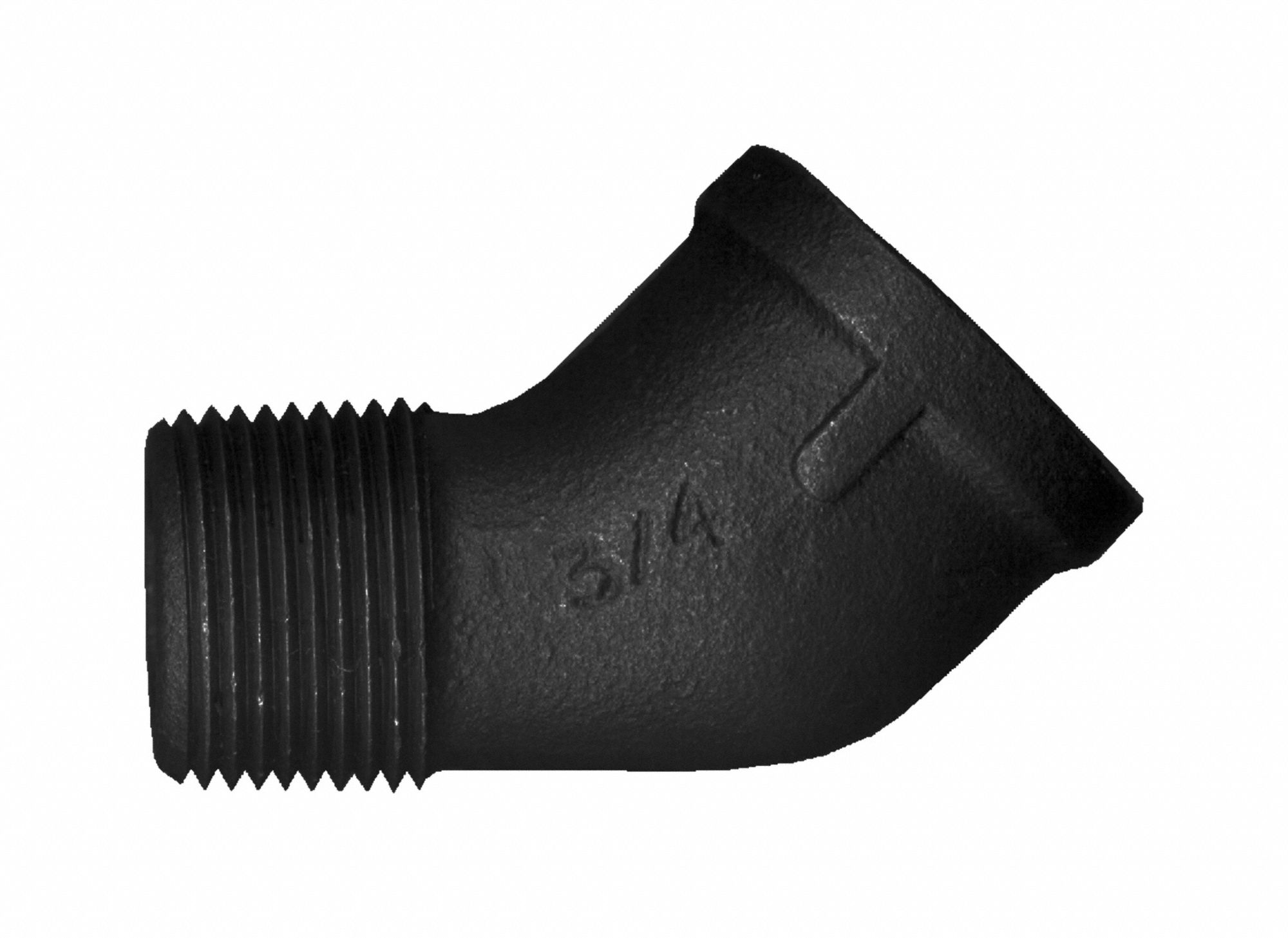 ELBOW, IRON, 45 °  STREET ELBOW, BLACK, 150 PSI,1-1/2 IN