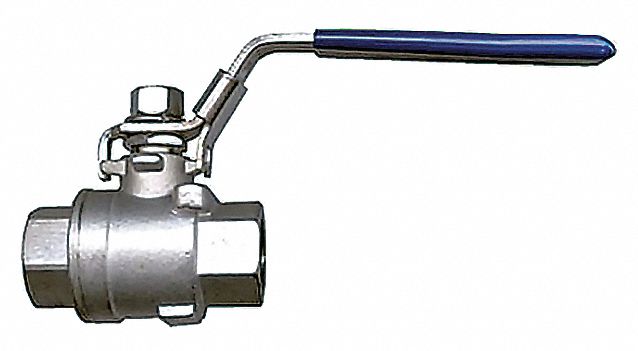 BALL VALVE,STAINLESS STEEL BODY,2-PIECE