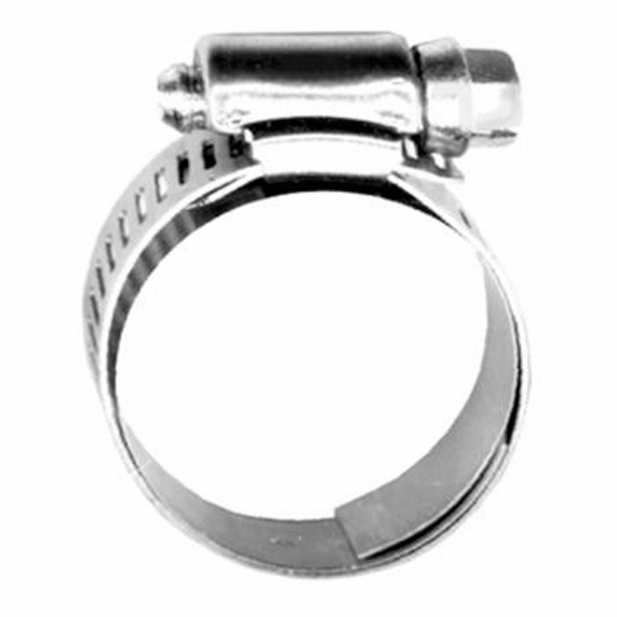 WORM GEAR HOSE CLAMP, ETM SERIES, STAINLESS STEEL, 0.31 IN TO 0.56 IN INSIDE DIAMETER