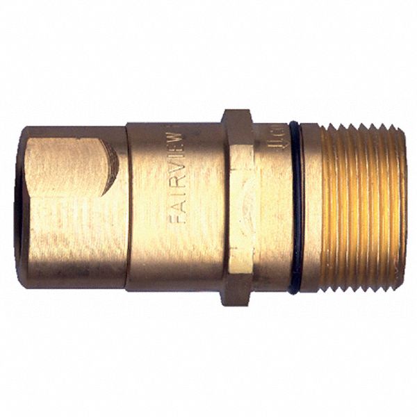 COUPLING, BRASS, 3,000 PSI AT 70 °  F, 1 X 1 IN FPT