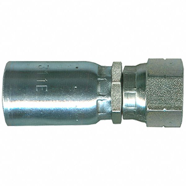 FLARE FITTING, STEEL, 1,750 PSI AT 70 F,⅝ IN ID, HOSE BARB X 37 °  SAE CONNECTION, ¾ IN HOSE FITTINGS