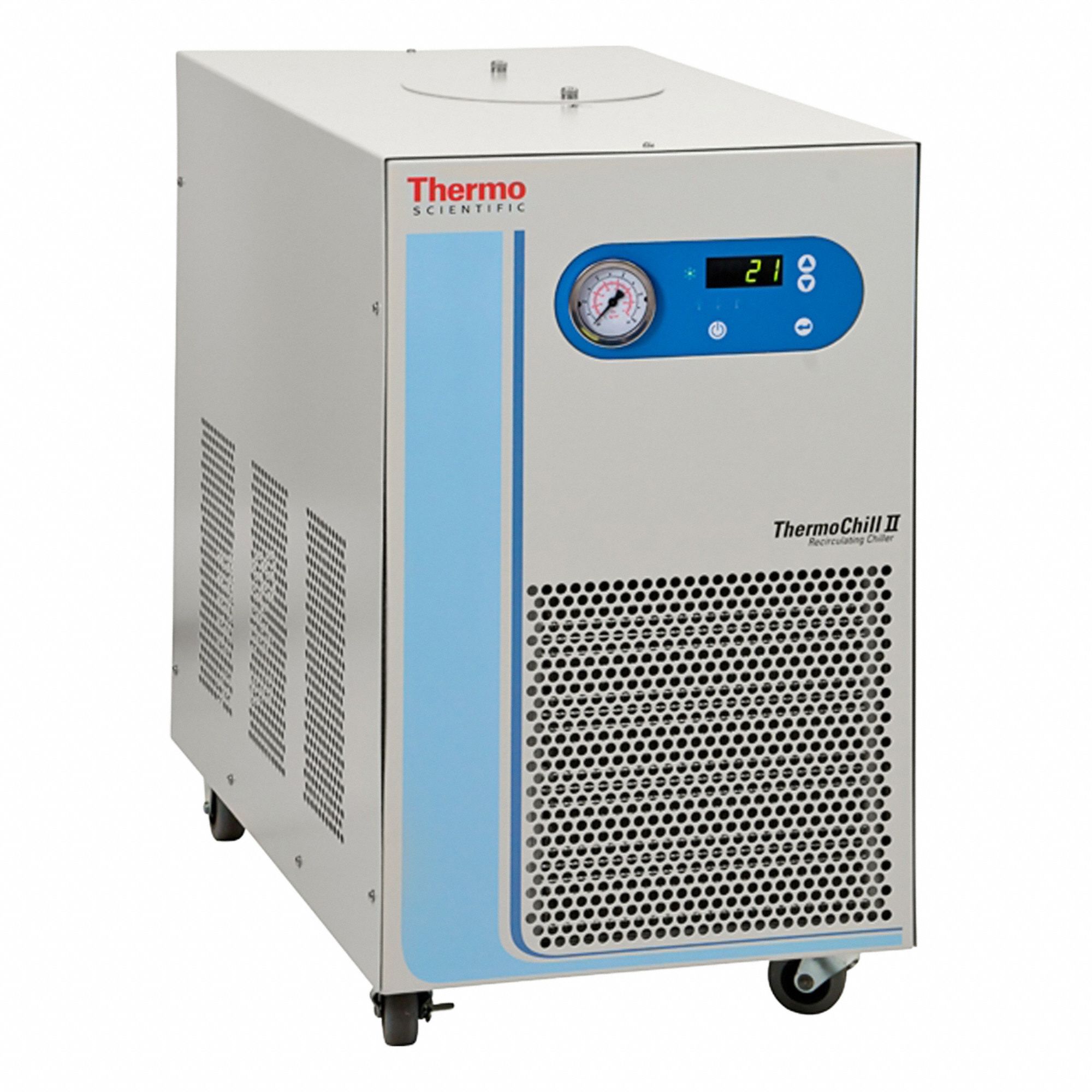 Recirculating Chiller: -10°C, 1000 W, Refrigerated, 3.6 gpm Flow Rate, 115V AC