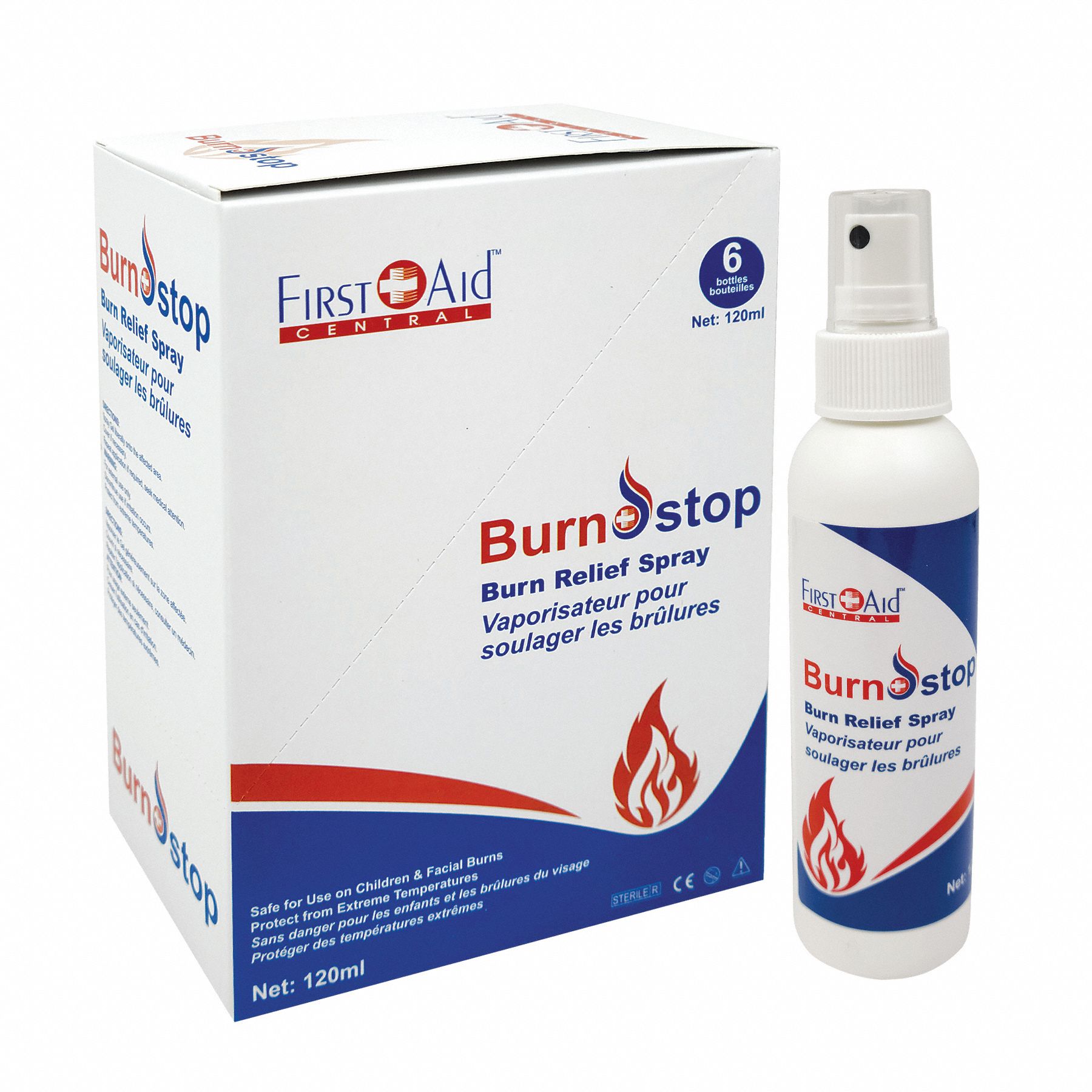 BURN RELIEF SPRAY,6 1/3 IN H