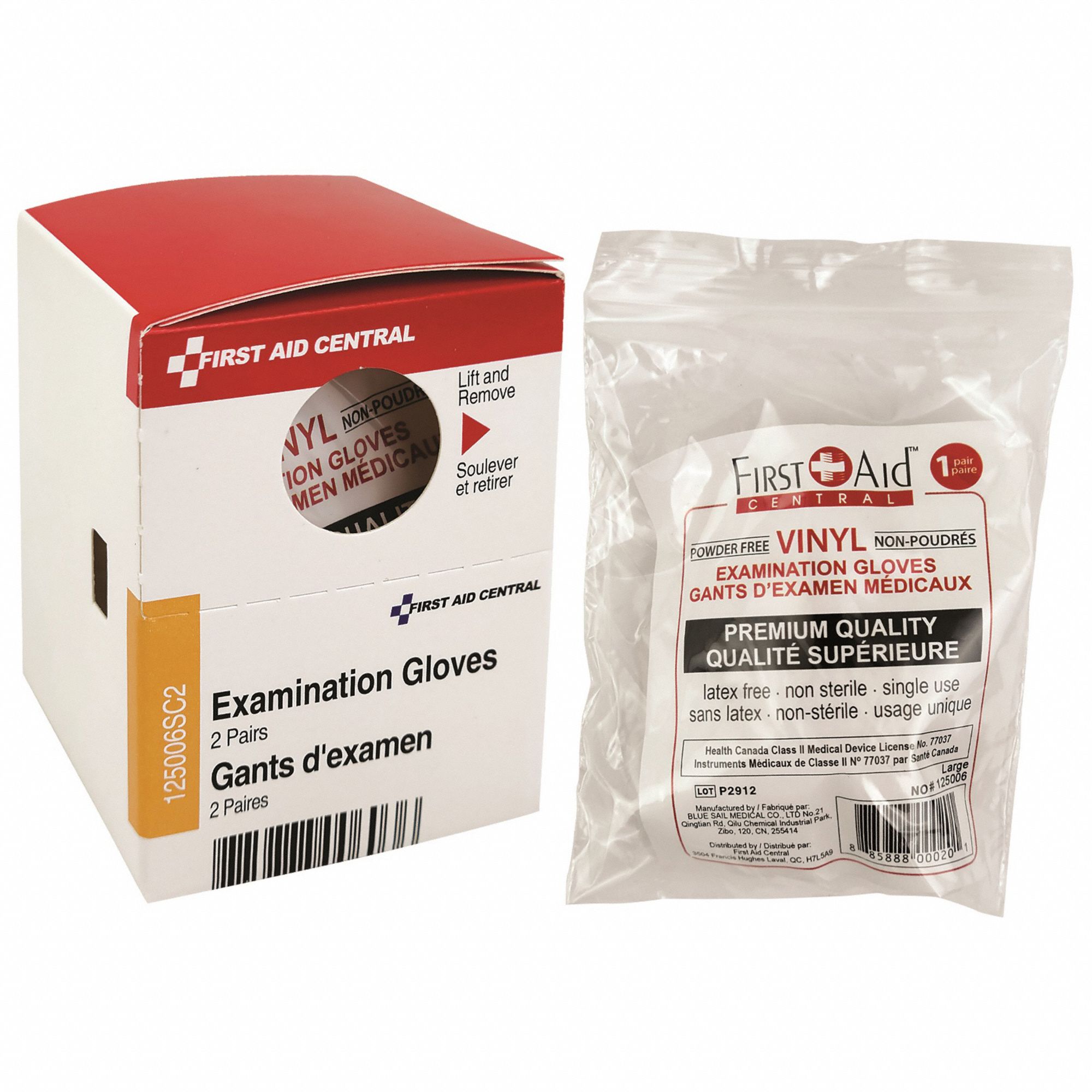 EXAMINATION GLOVES, 2 PAIRS PER BOX