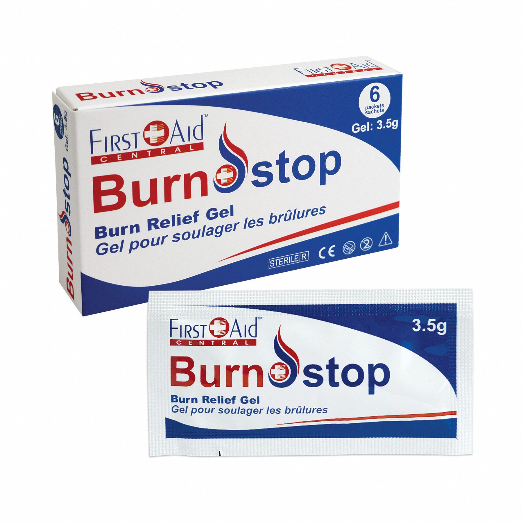 BURN RELIEF GEL,2 1/4 IN H