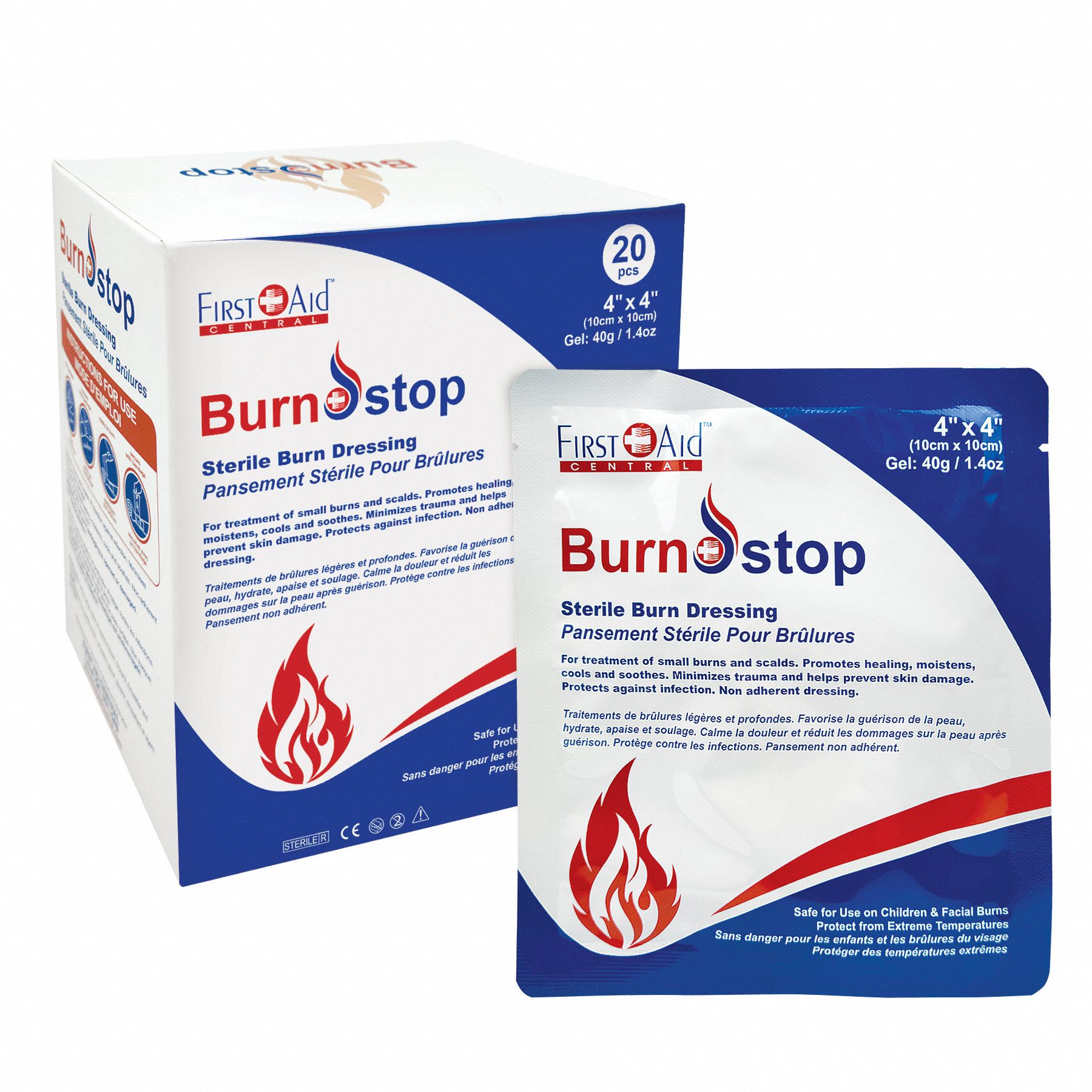 BURN DRESSING,STERILE,20/PK