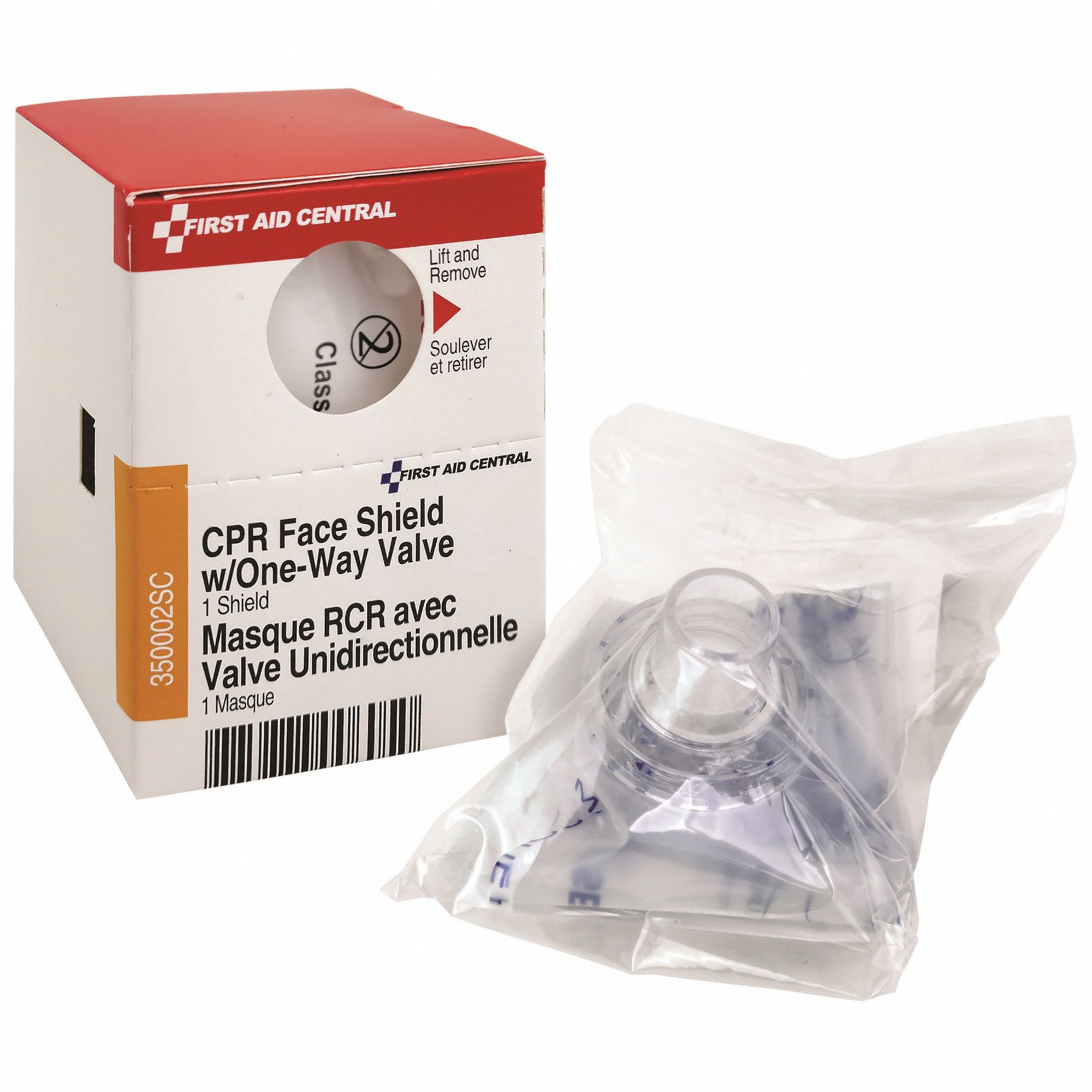 CPR FACE SHIELD W/ONE-WAY VALVE