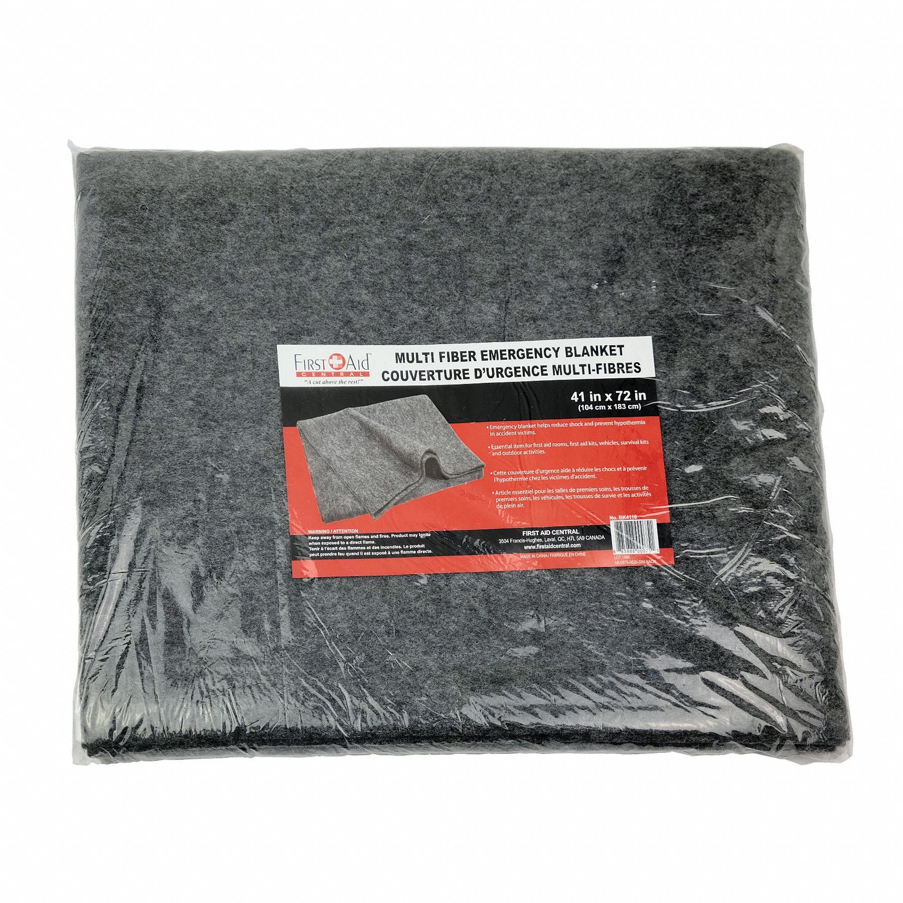 EMERGENCY BLANKET,GRAY,72