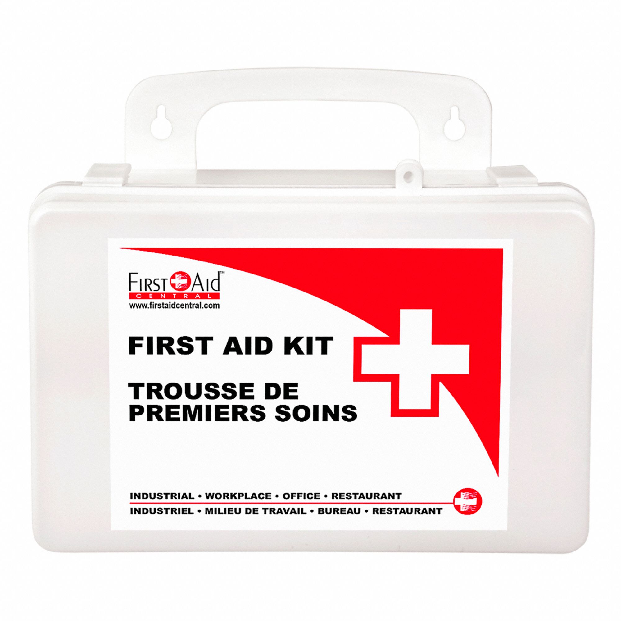 FIRST AID KIT,8 1/4 IN H,5 1/4 IN L