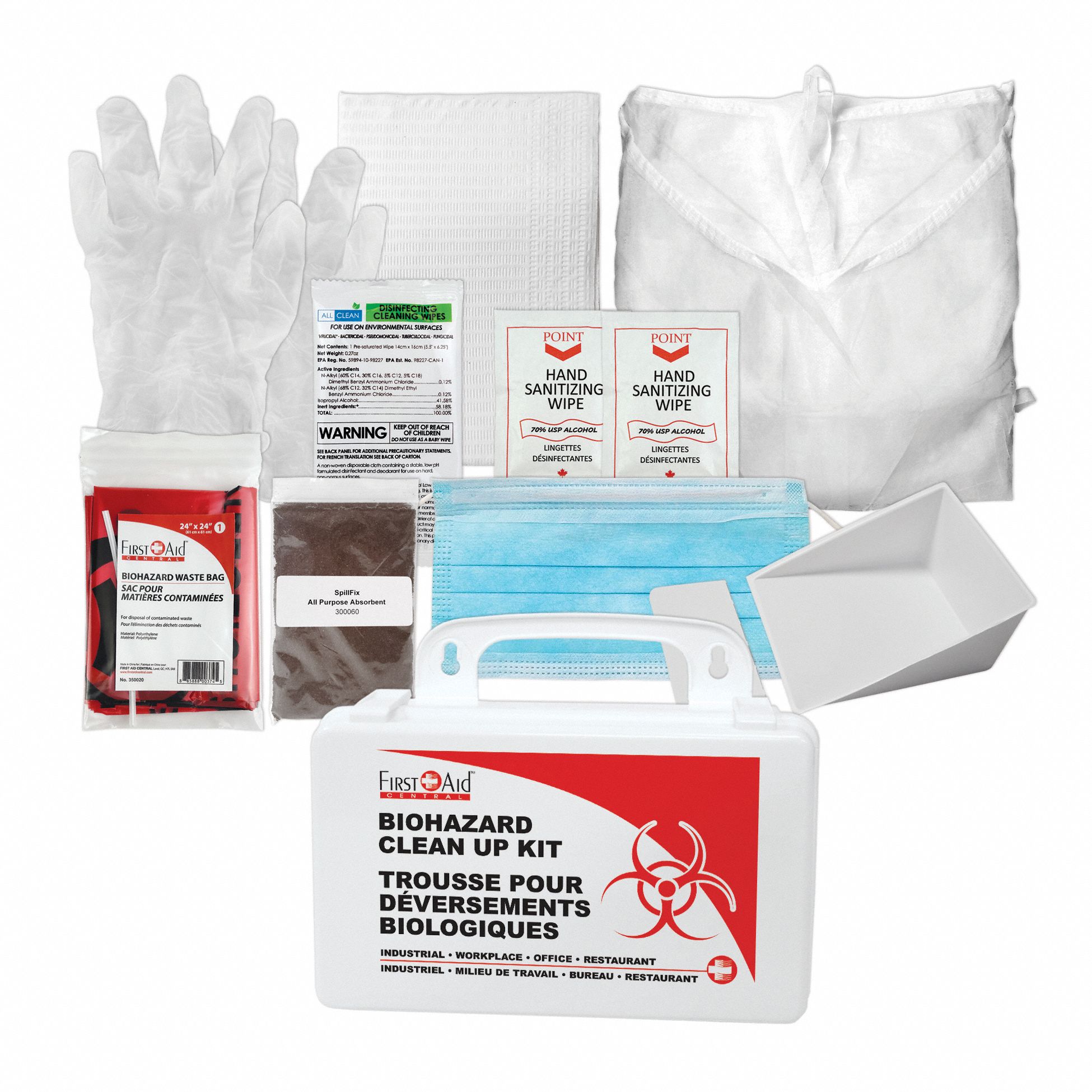DELUXE BIOHAZARD SPILL CLEAN-KIT
