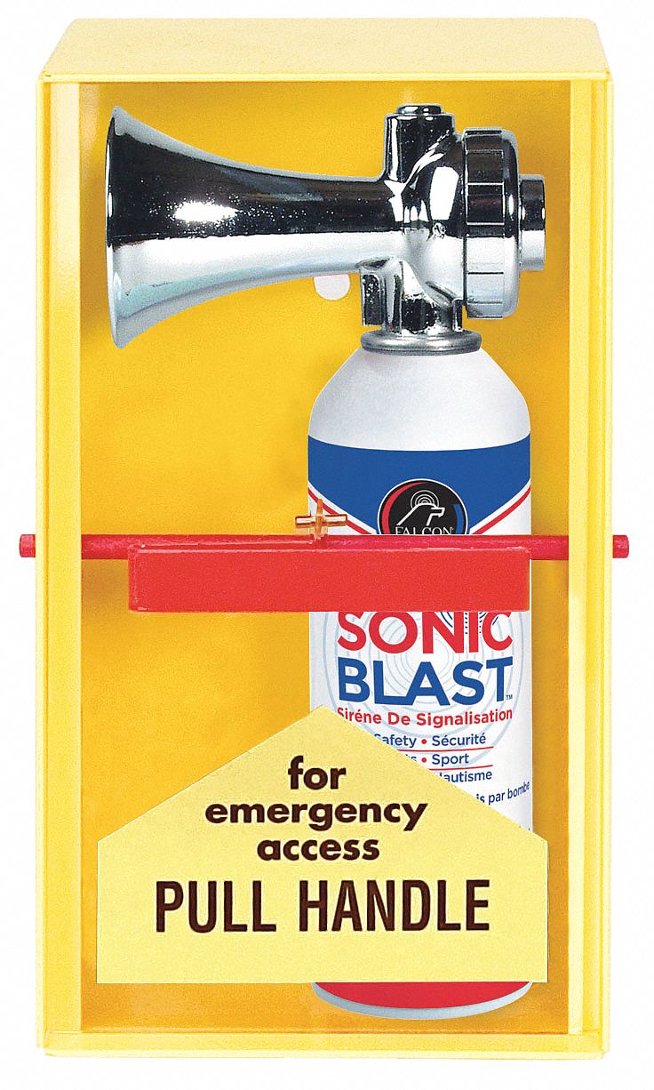 EMERGENCY ALARM STATION,YELLOW,10-1/4