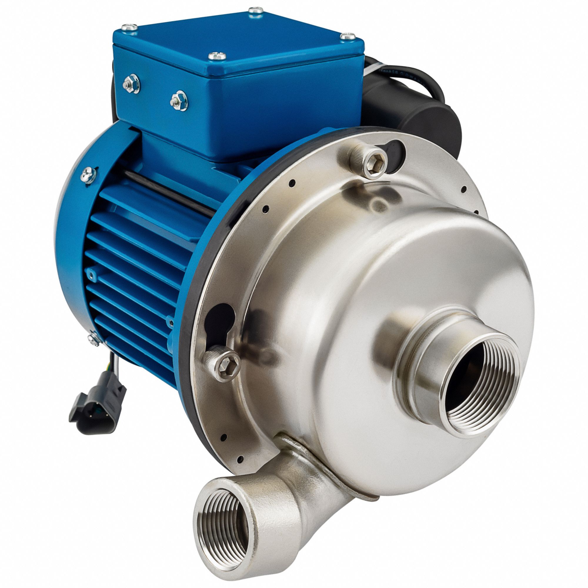 Centrifugal Pump: 1 hp, 115/230V AC, 64 ft Max Head, 1 1/4 in , 1 in Intake and Disch