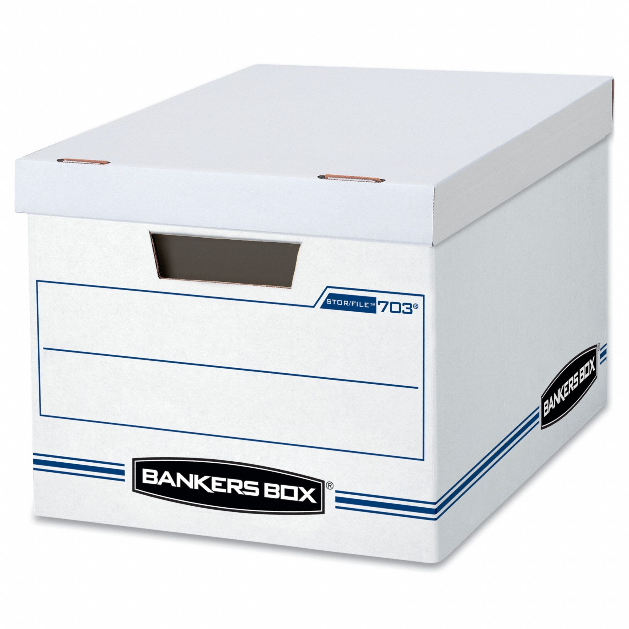 Storage File Box, Letter/Legal, White, PK4