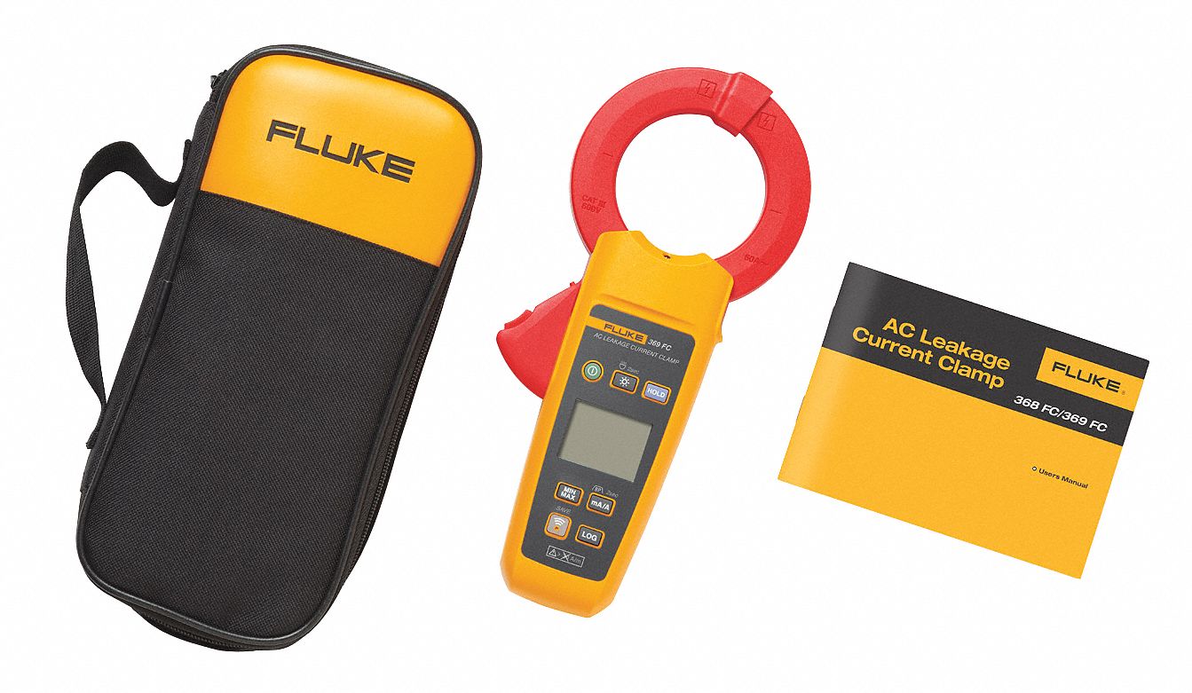 LEAKAGE CURRENT CLAMP METER, CSA 600 V CAT III, 40 HZ TO 1 KHZ, 3MA TO 60 A AC, 61 MM JAW