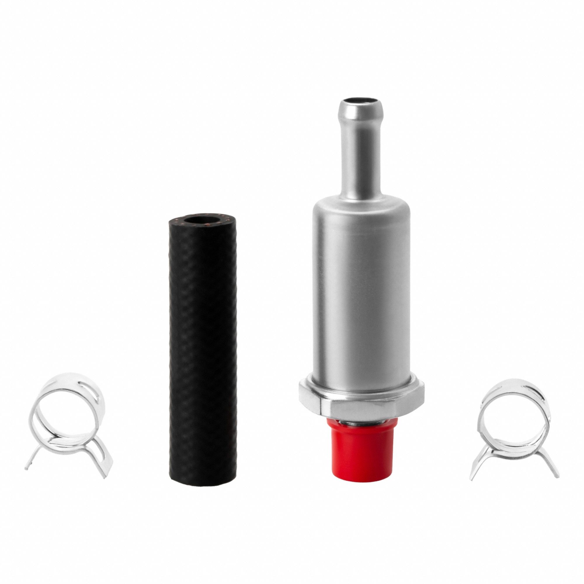 Automotive Fuel Filter: In-Line, 6 3/16 in Overall Lg, 3 7/8 in Overall Ht