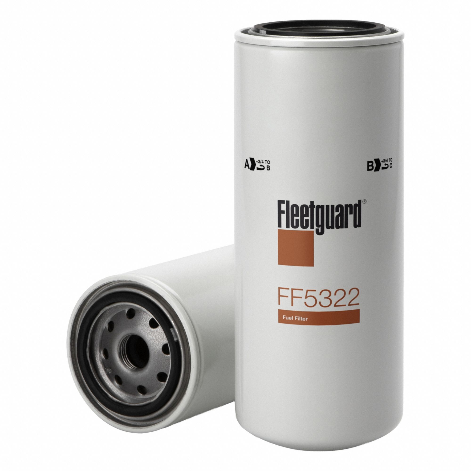 Fuel Filter: Spin-On, 9 1/2 in Overall Lg, 3 11/16 in Outside Dia, 2 7/16 in Inside Dia