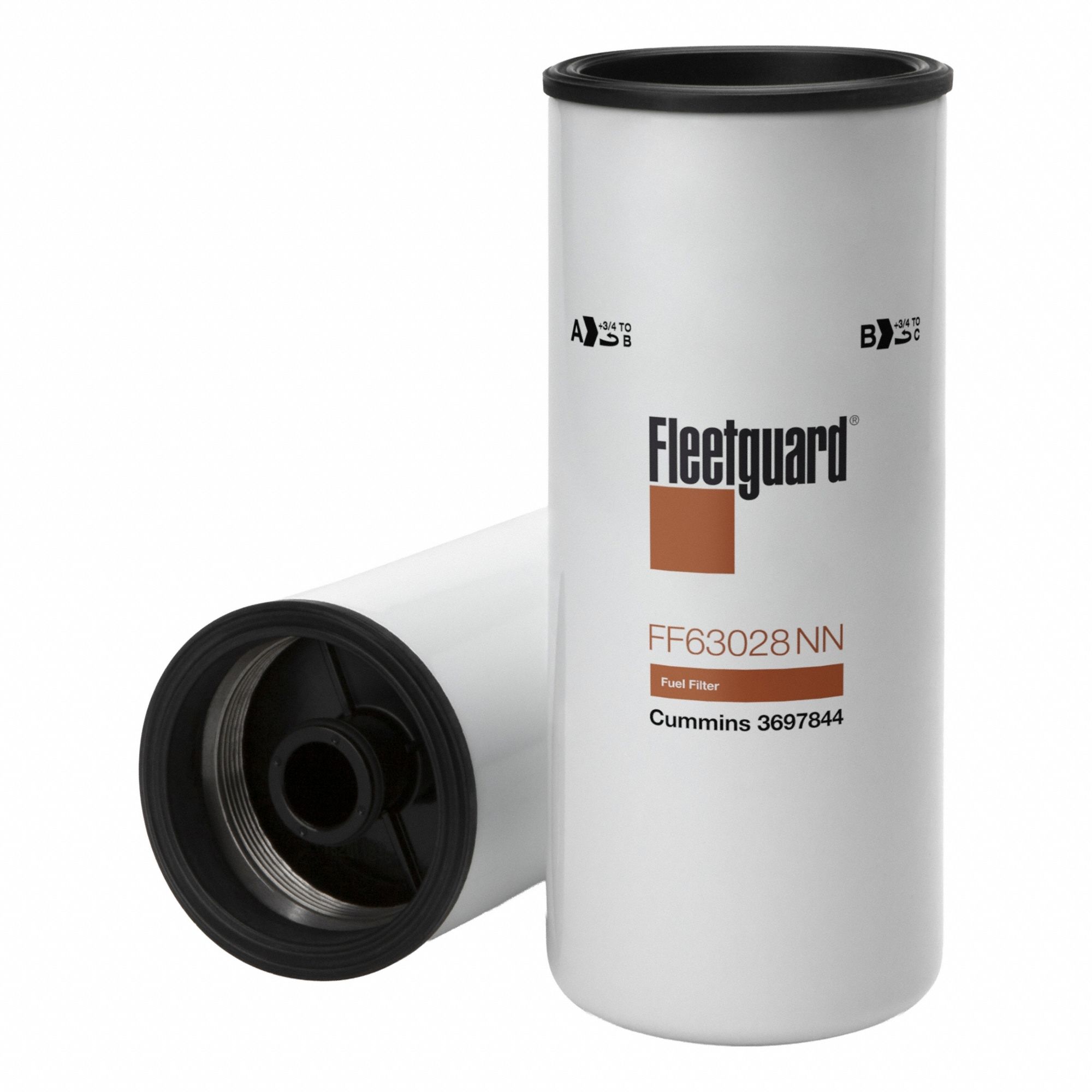 Fuel Filter: Spin-On, 9 in Overall Lg, 3 13/16 in Outside Dia, 3 1/8 in Inside Dia