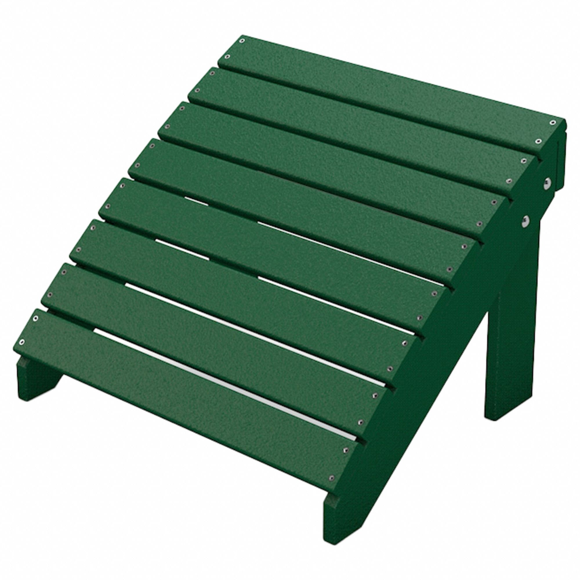 Adirondack Ottoman 15 3/8 in H Green