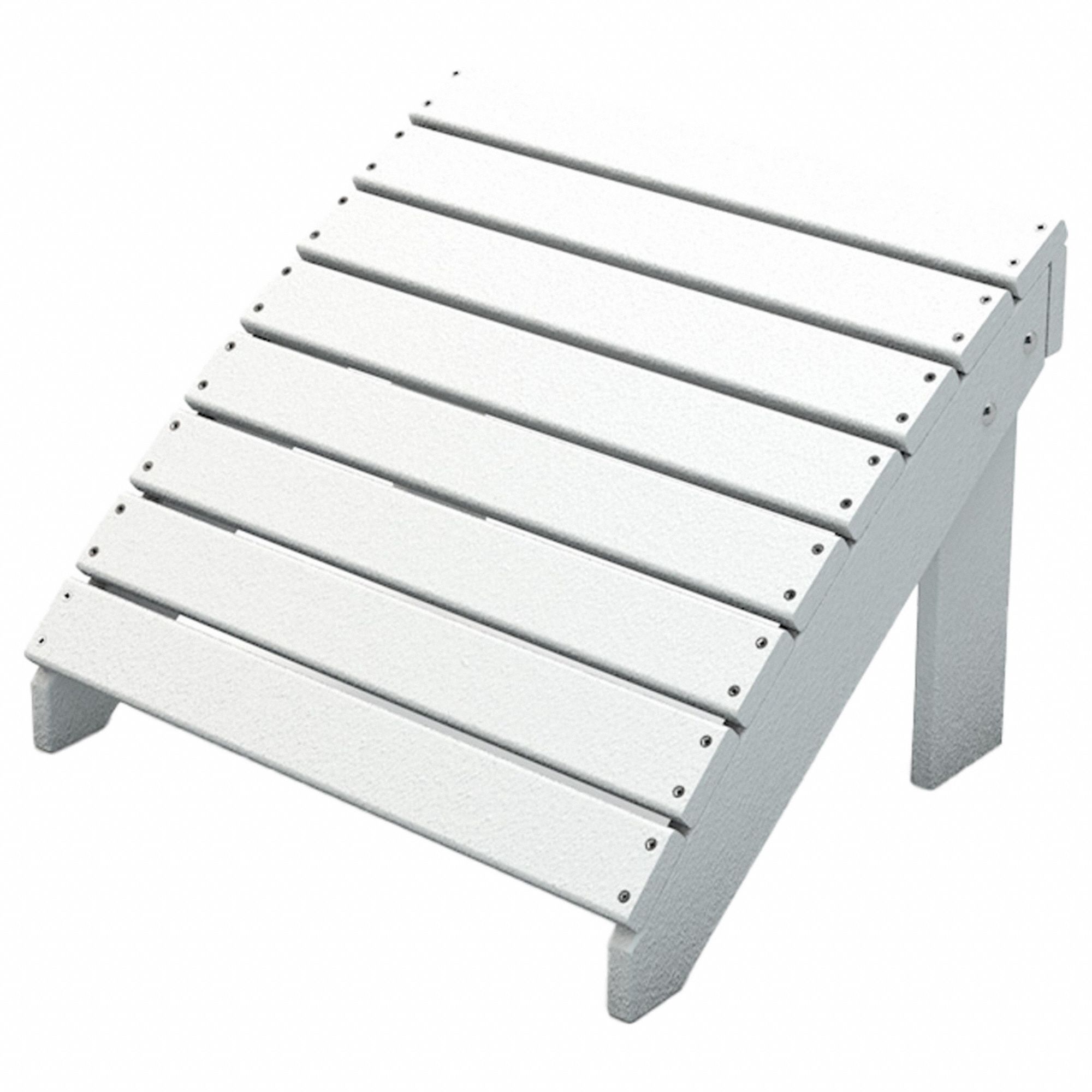 Adirondack Ottoman 15 3/8 in H White