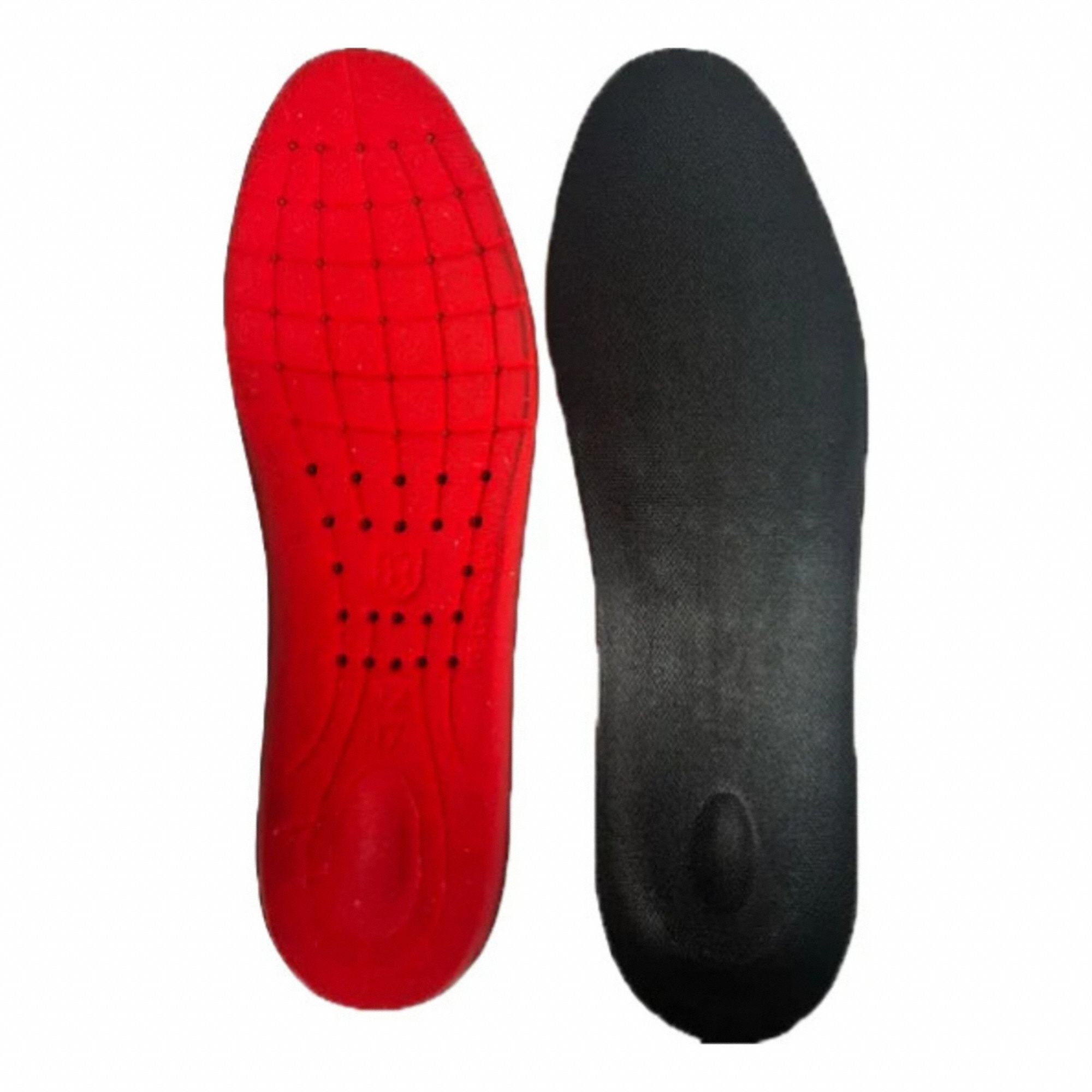 Insole: Fatigue, 10 For Shoe Size, Black/RED, 10 For Men's Shoe Size - Max, 1 PR