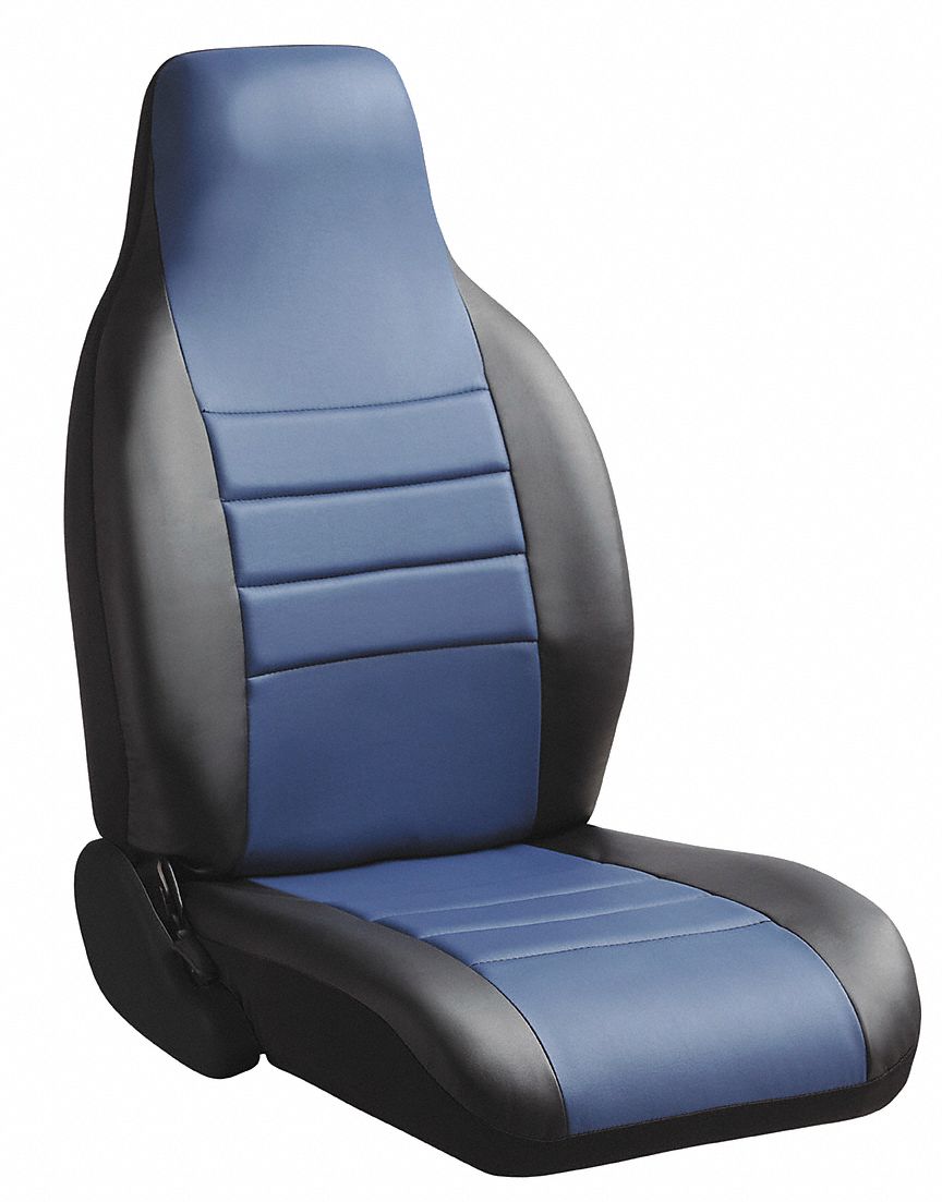 REAR SEAT COVER, 2009 TO 2021 RAM 1500/2010 TO 2018 RAM 2500/3500, BLUE, LEATHERETTE