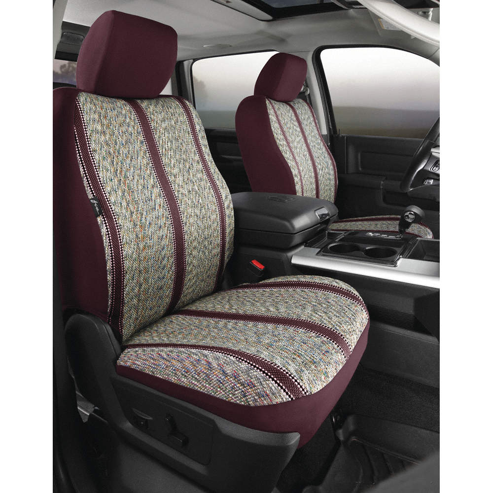 Saddle Blanket, Gray Fia TR49-39 GRAY Custom Fit Front Seat Cover Bucket Seats 