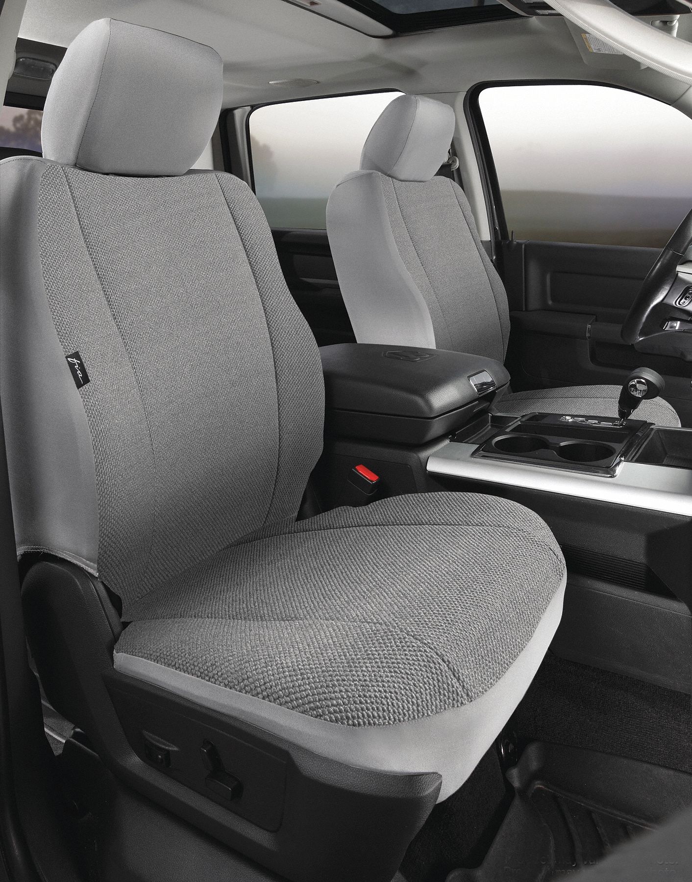 SEAT COVER, REAR/60/40 SPLIT/11-16 F250-550 SD, GREY, SADDLE BLANKET/SUPER-GRIP