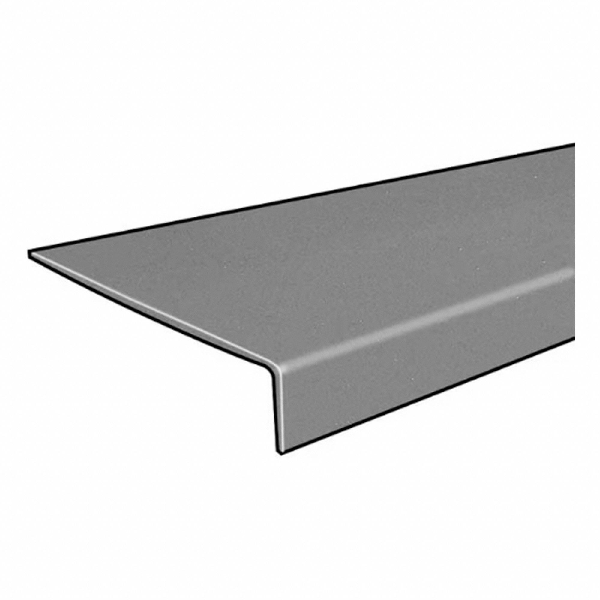 MOLDED STAIR TREAD COVER,LIGHT GREY,POLY