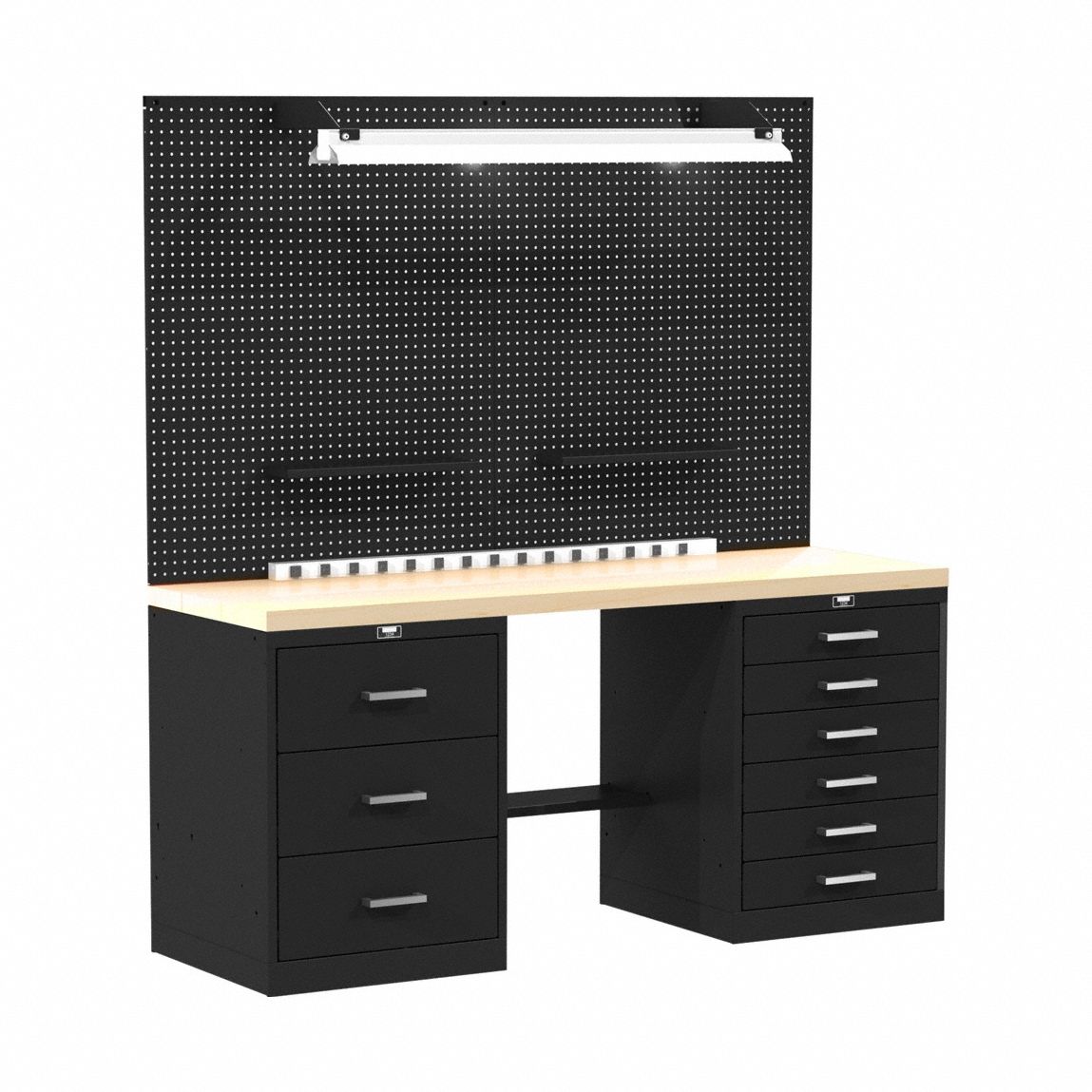 Basic Modular Storage Unit: 60 in Overall Wd, 24 in Overall Dp, 78 in Overall Ht, Black
