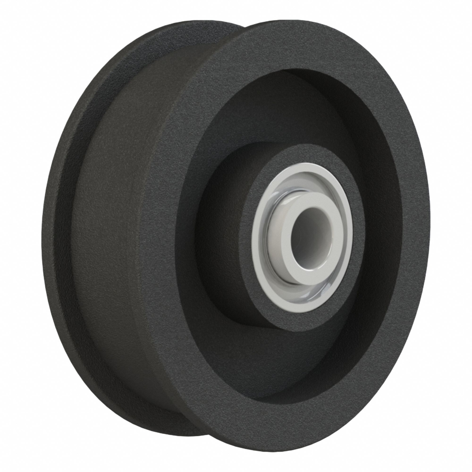 BREWER MACHINE & GEAR Flat Belt Idler Pulley: 41/64 in Bore, 4.5 in OD, Cast Iron, Ball Bearing (MPN P3B). Key specifications — Bearing Type: Ball; Brand: BREWER MACHINE & GEAR.